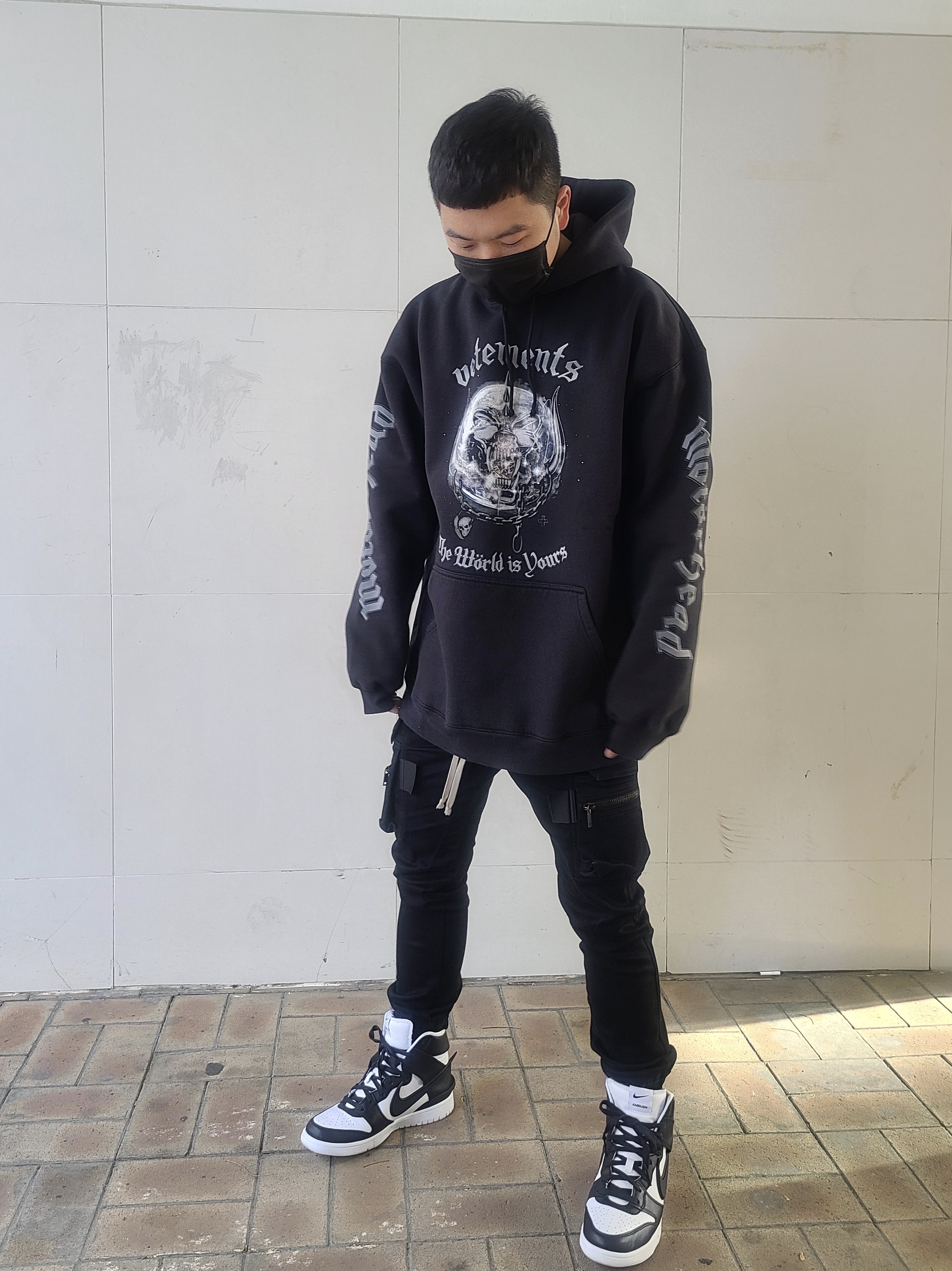 Nike x Ambush Dunk High Black 착용 스타일