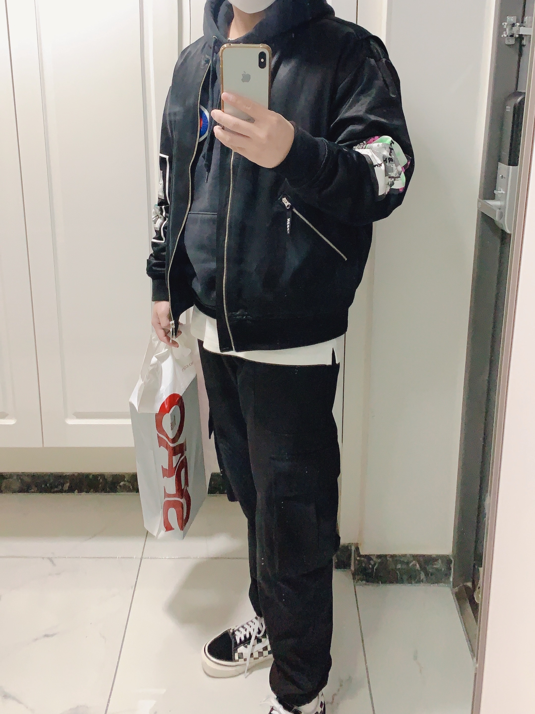 Vans x Billy's Old Skool Crazy Check 착용 스타일