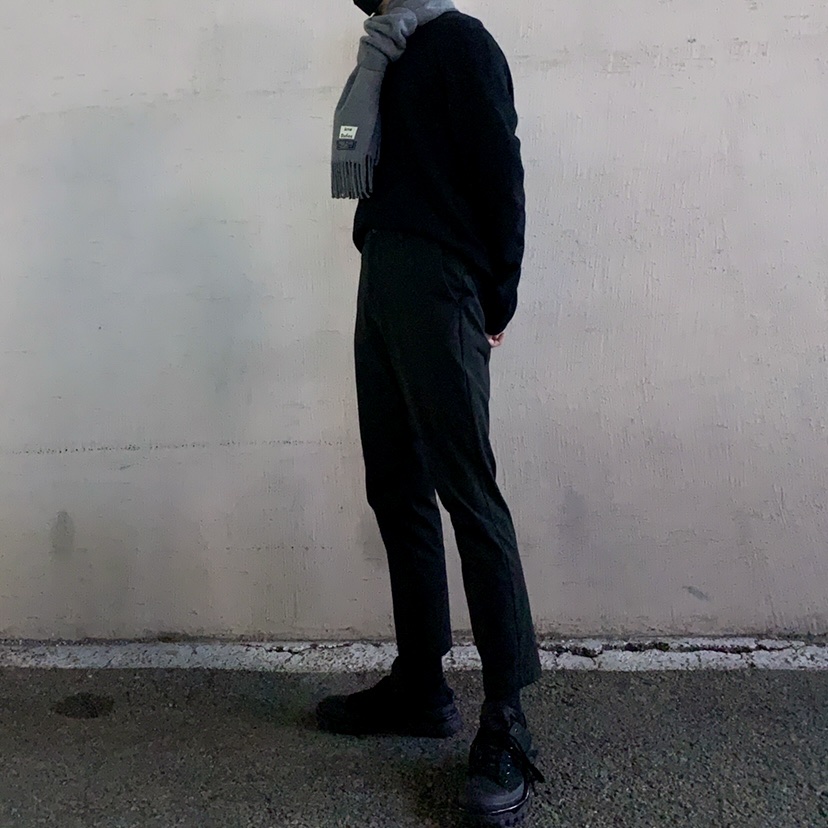 Adidas x Raf Simons Detroit Runner Core Black 착용 스타일