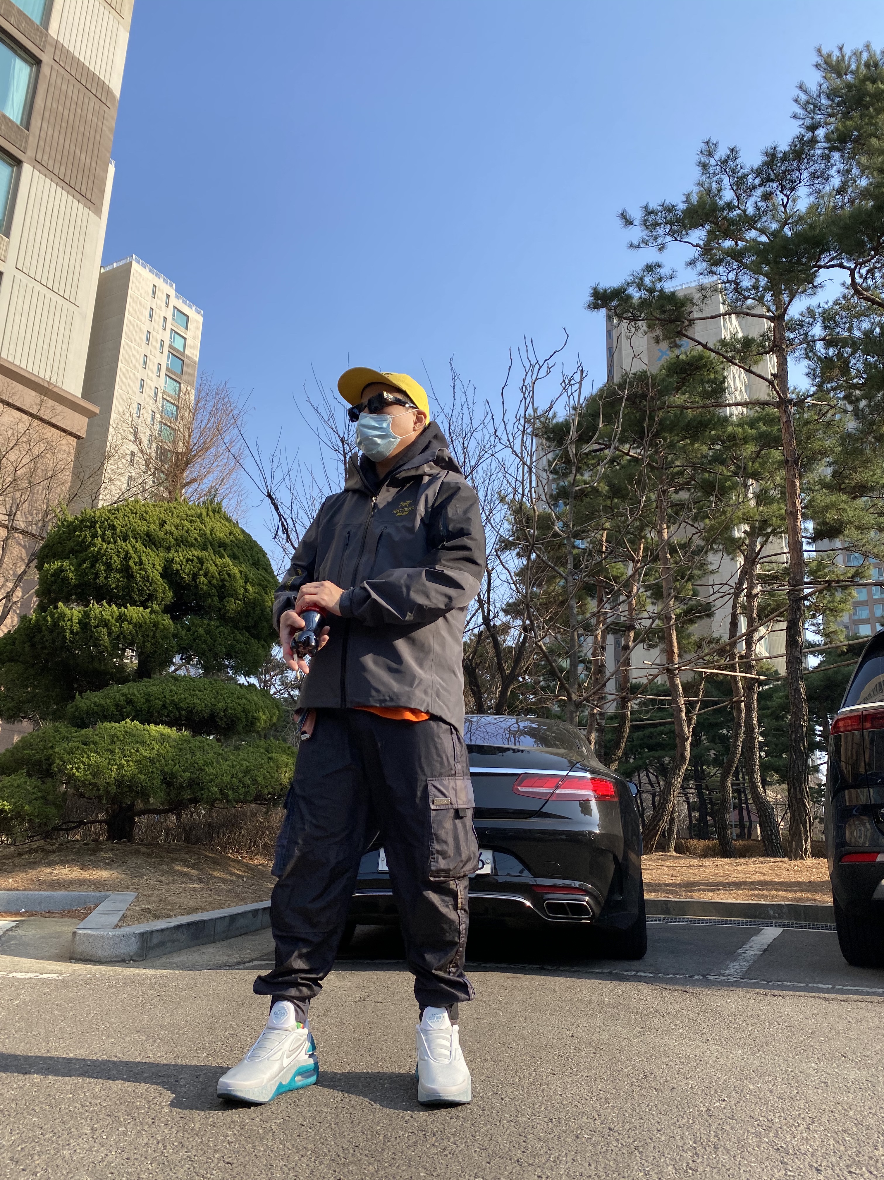 Palace x Arc'teryx Alpha SV Jacket Grey - 20FW, Nike Adapt Auto Max Jetstream (KR Charger) 착용 스타일