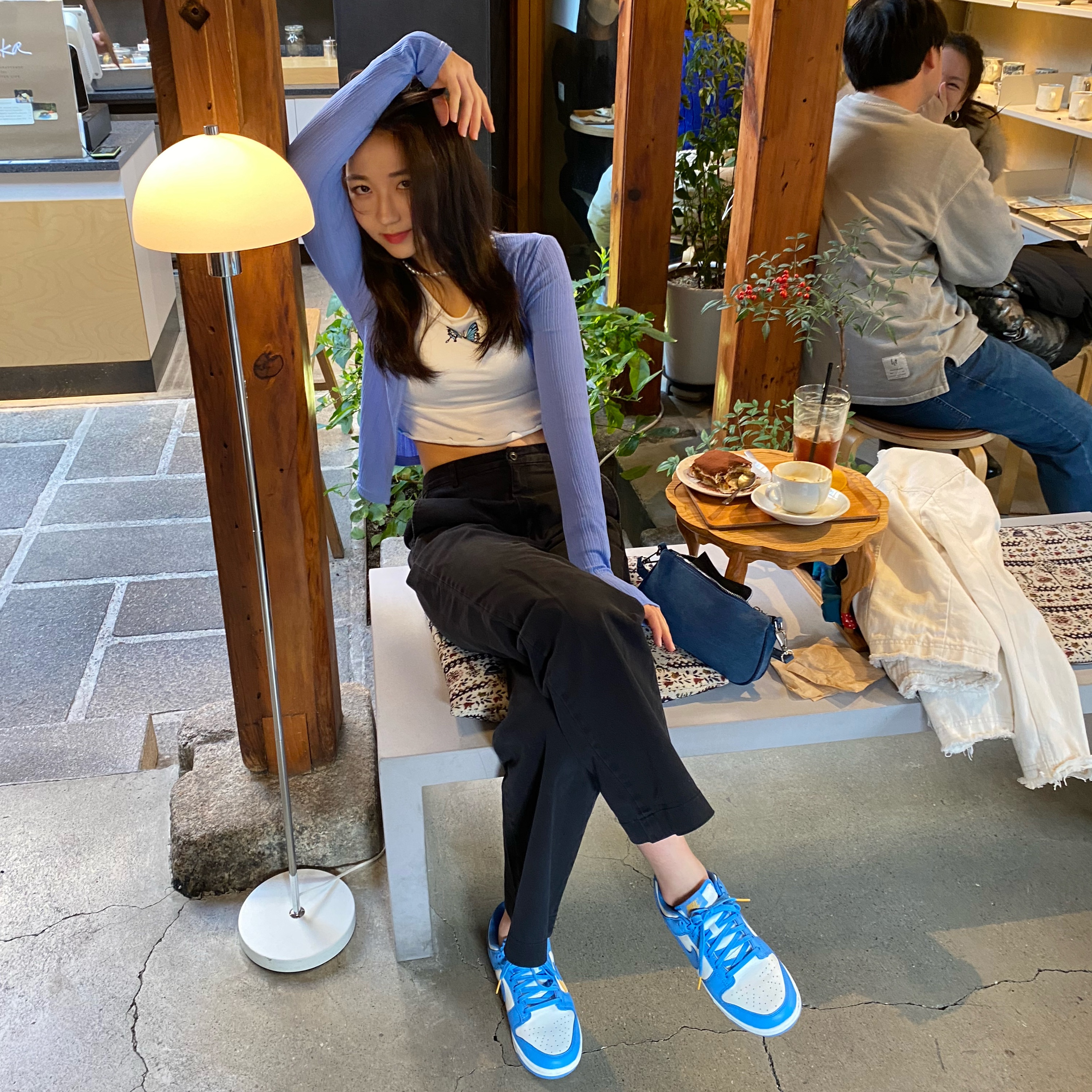 (W) Nike Dunk Low Coast 착용 스타일 - 1