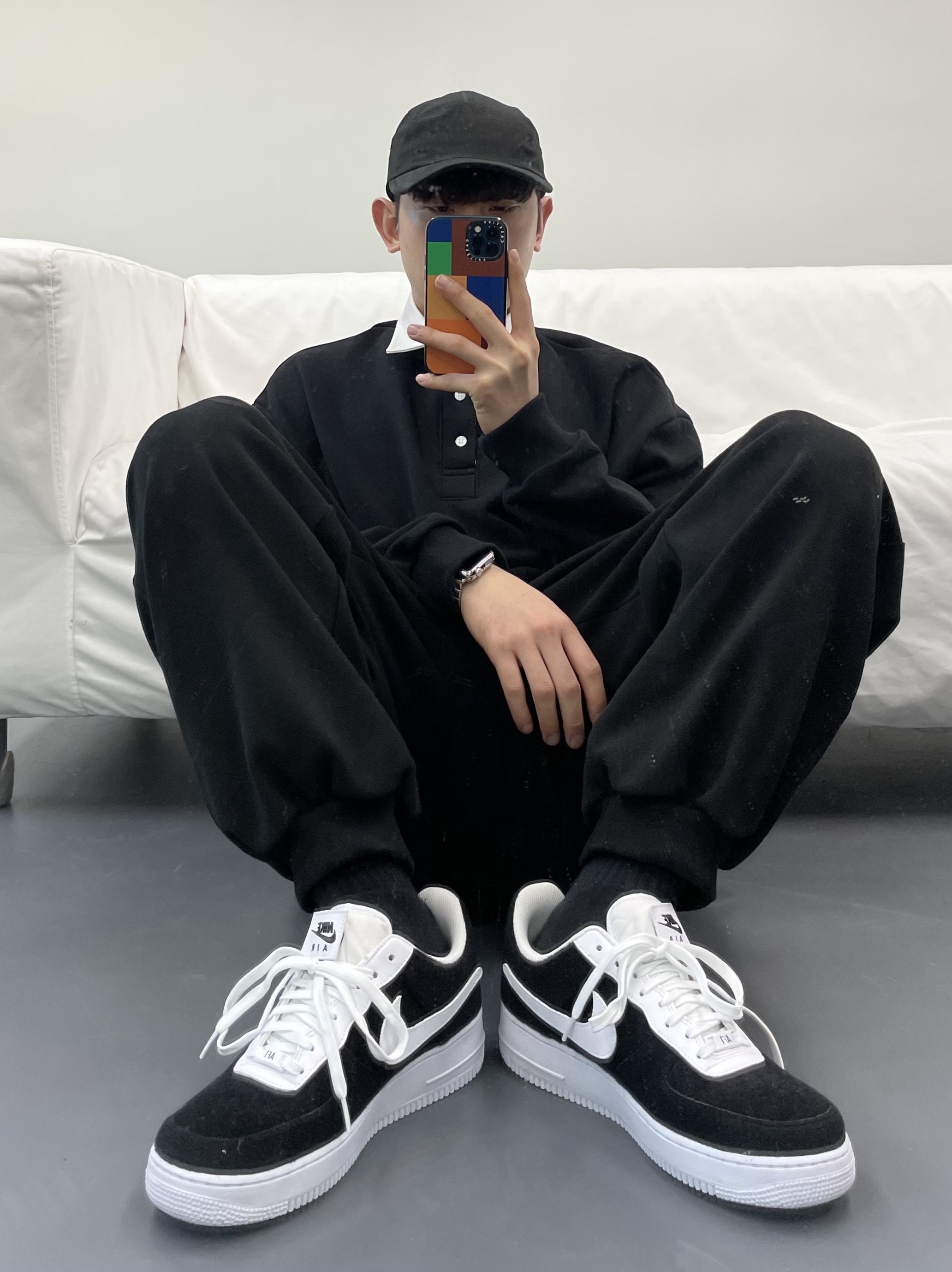 Nike Air Force 1/1 Cosmic Clay 착용 스타일
