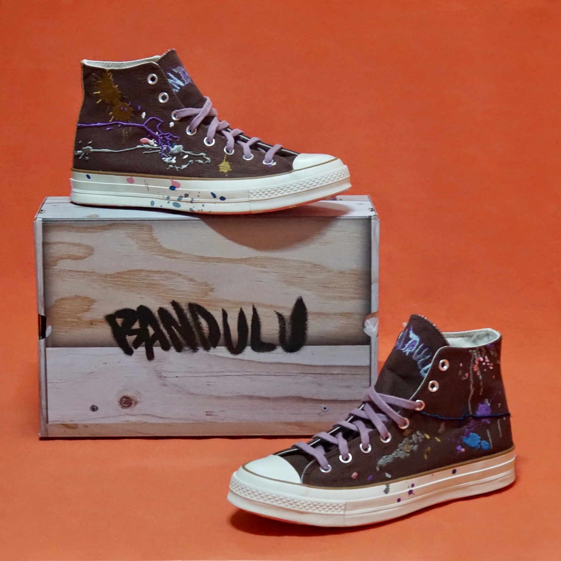 Converse x Bandulu Chuck 70 High Cappuccino 착용 스타일 - 4