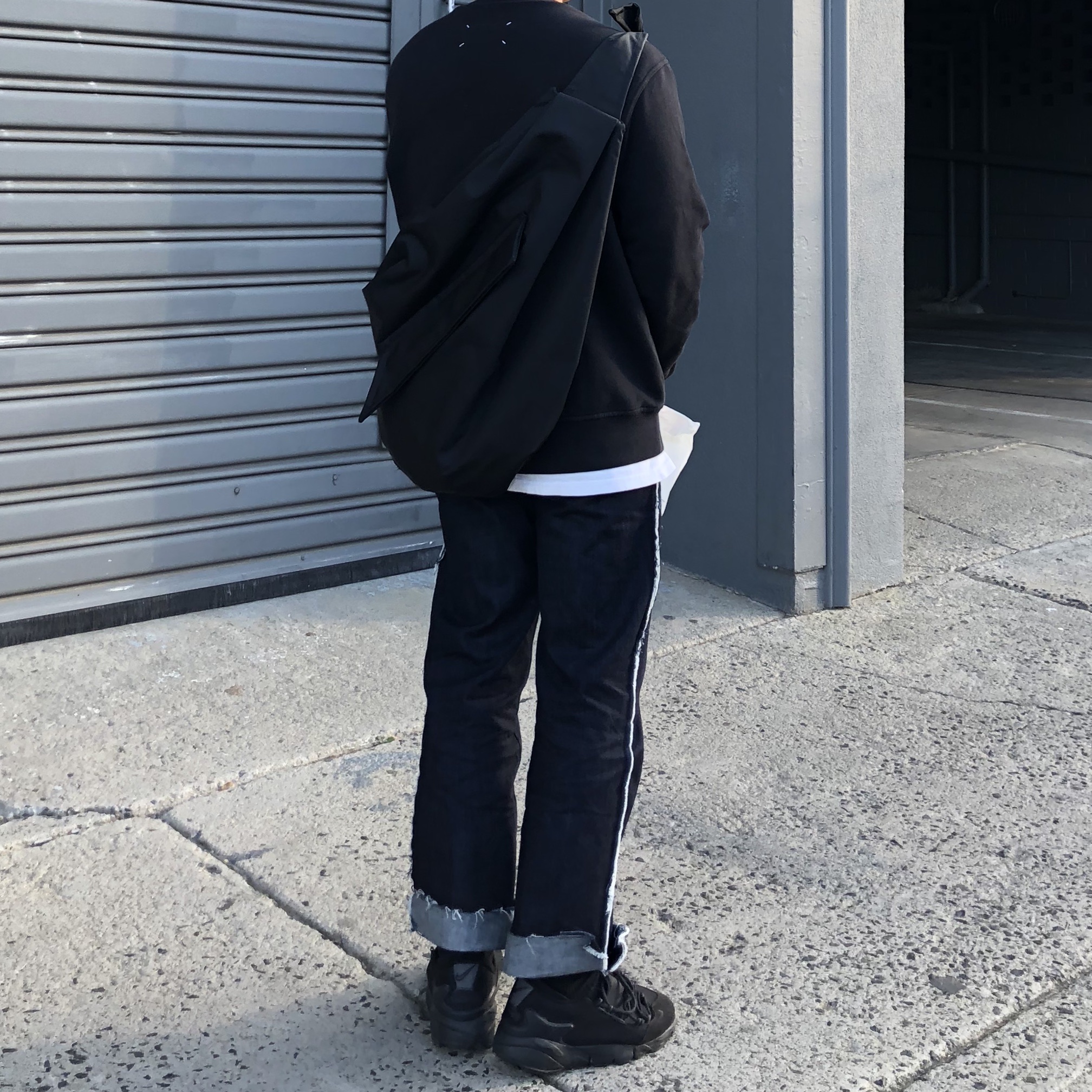 Nike x Comme des Garcons Air Footscape NM Black 착용 스타일