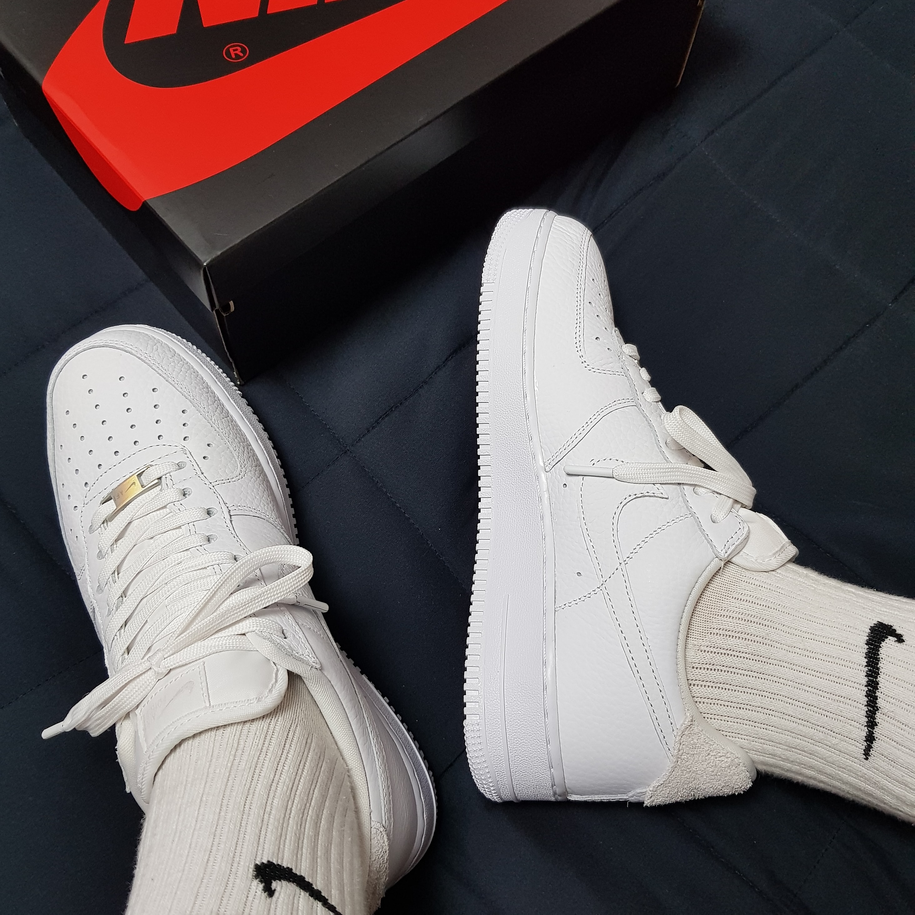 Nike Air Force 1 '07 Craft Vast Grey 착용 스타일