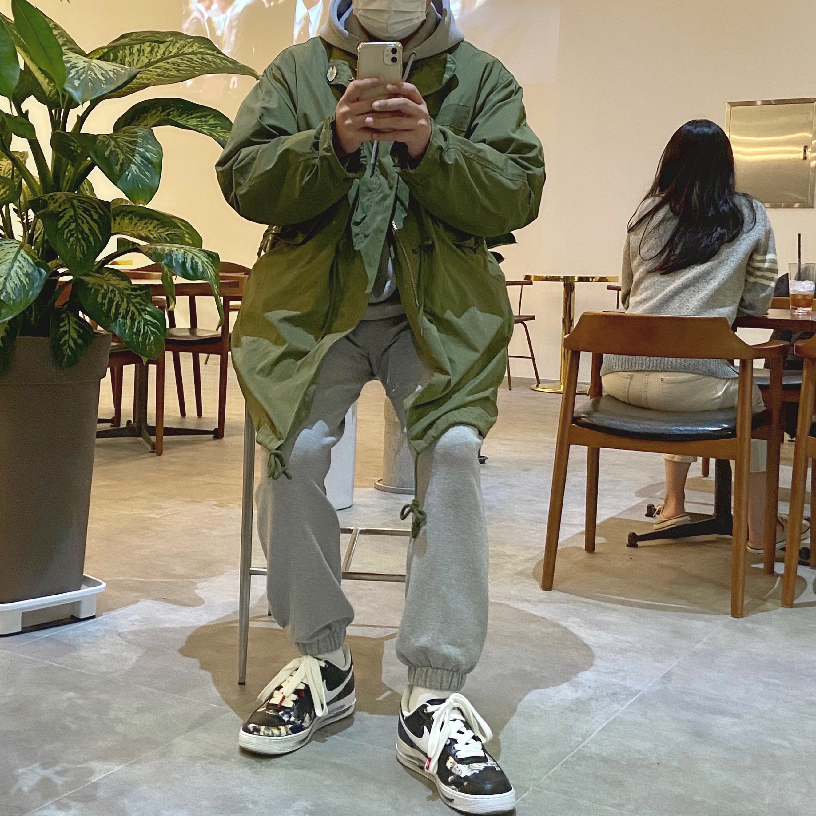 Nike x Peaceminusone Air Force 1 Low Para-Noise 착용 스타일 - 1