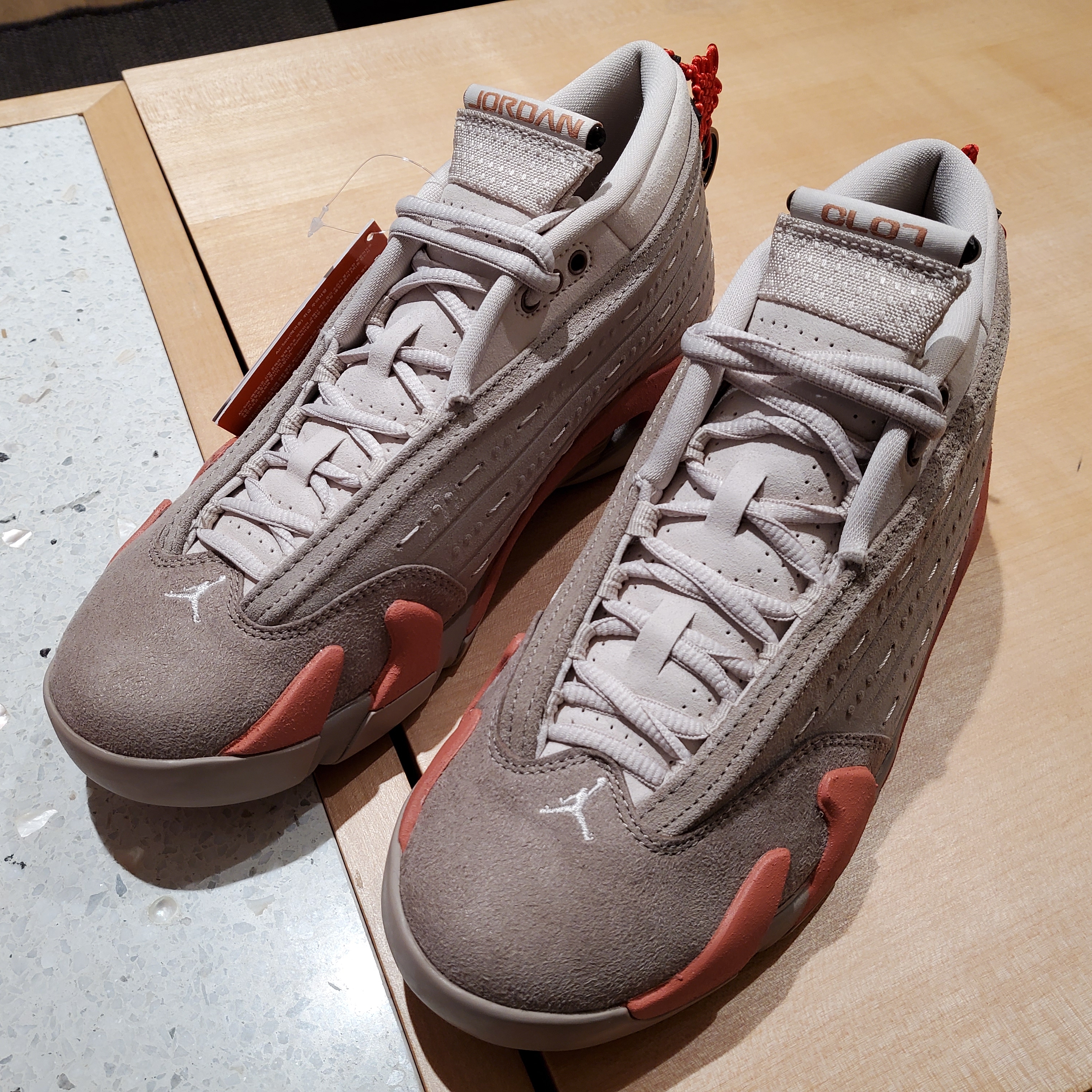 Jordan 14 x Clot Retro Low Terracotta 착용 스타일 - 1