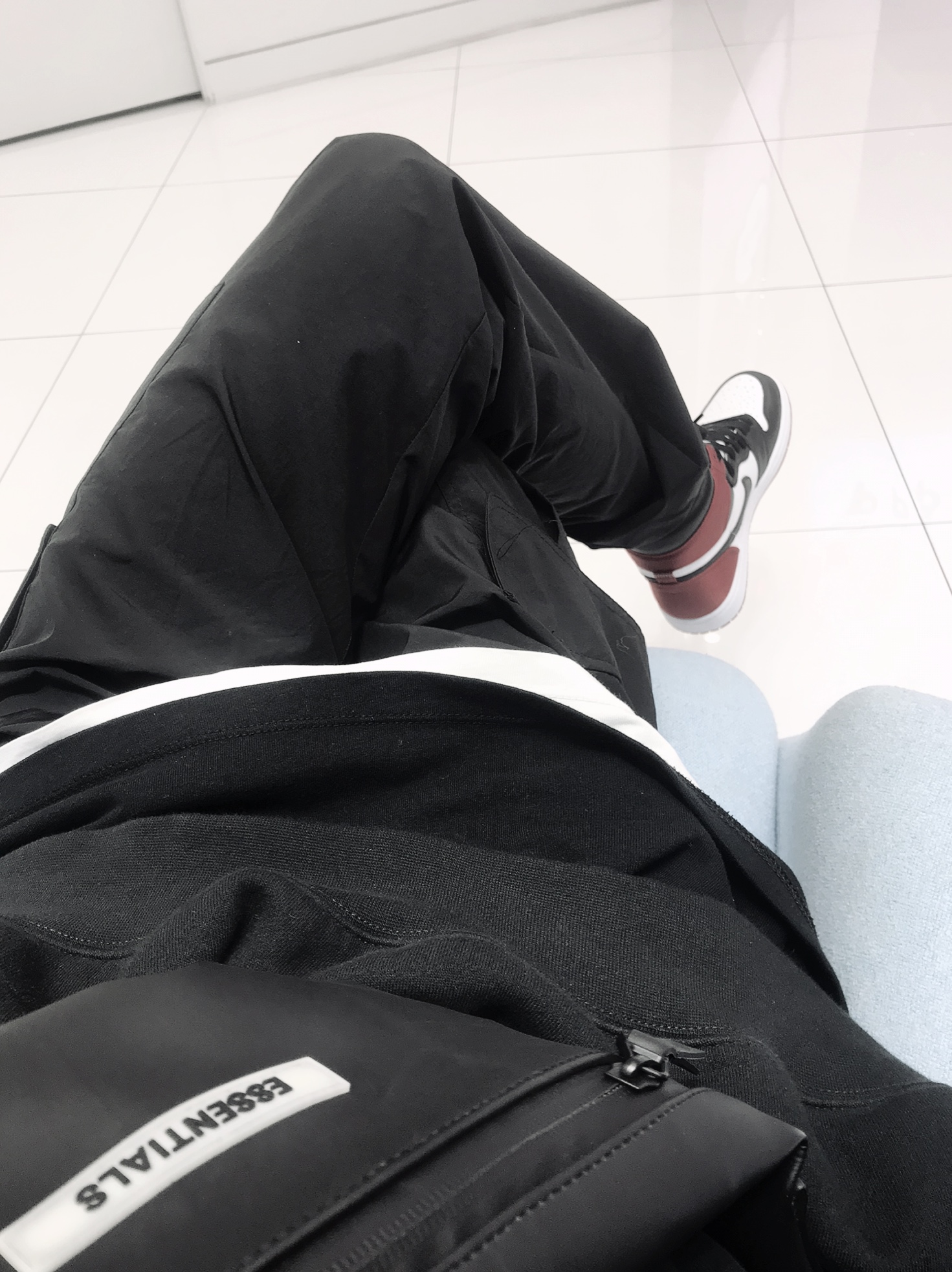 (W) Jordan 1 Retro High Satin Black Toe 착용 스타일