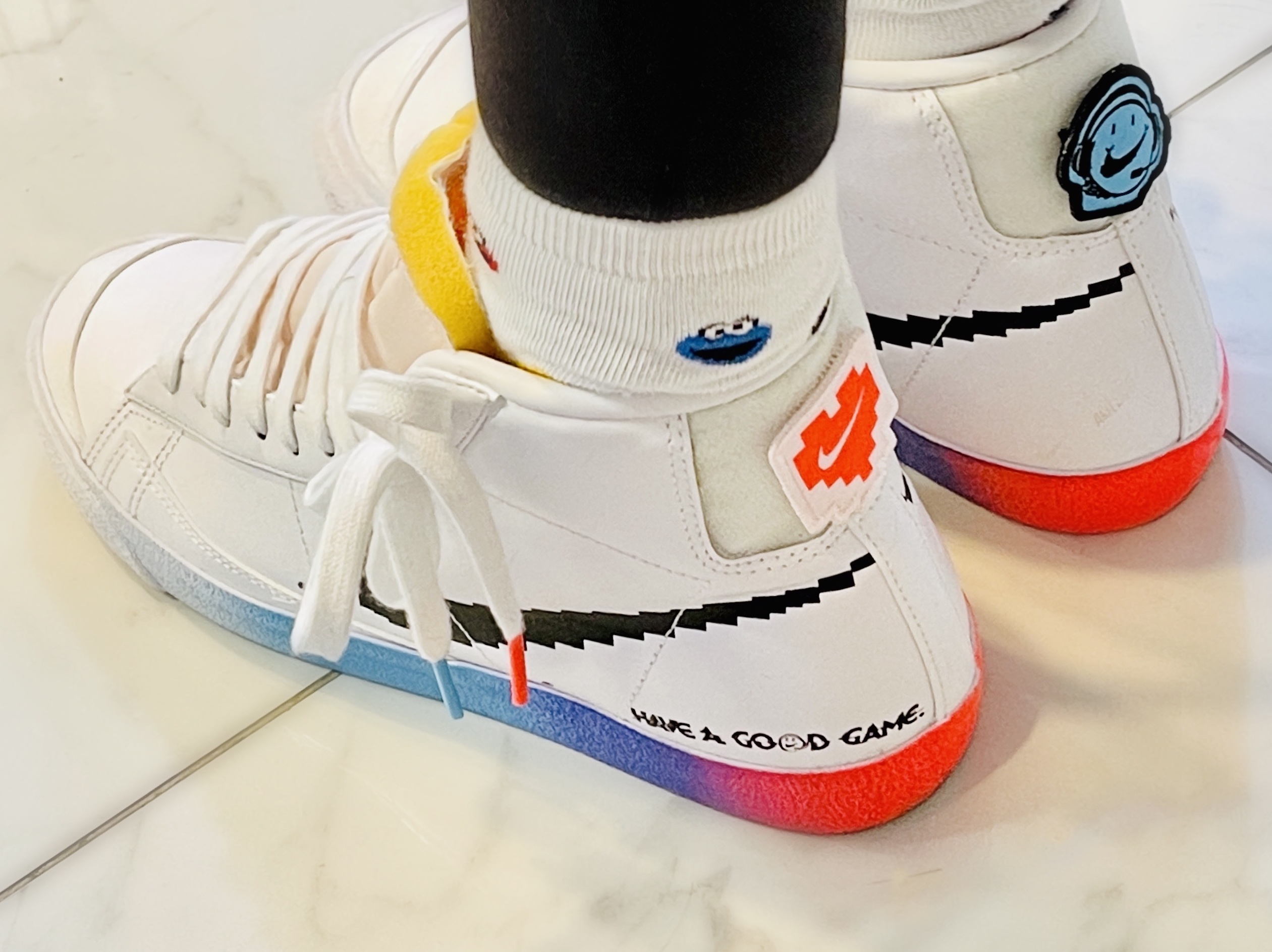 Nike Blazer Mid '77 Vintage Have a Good Game 착용 스타일 - 1