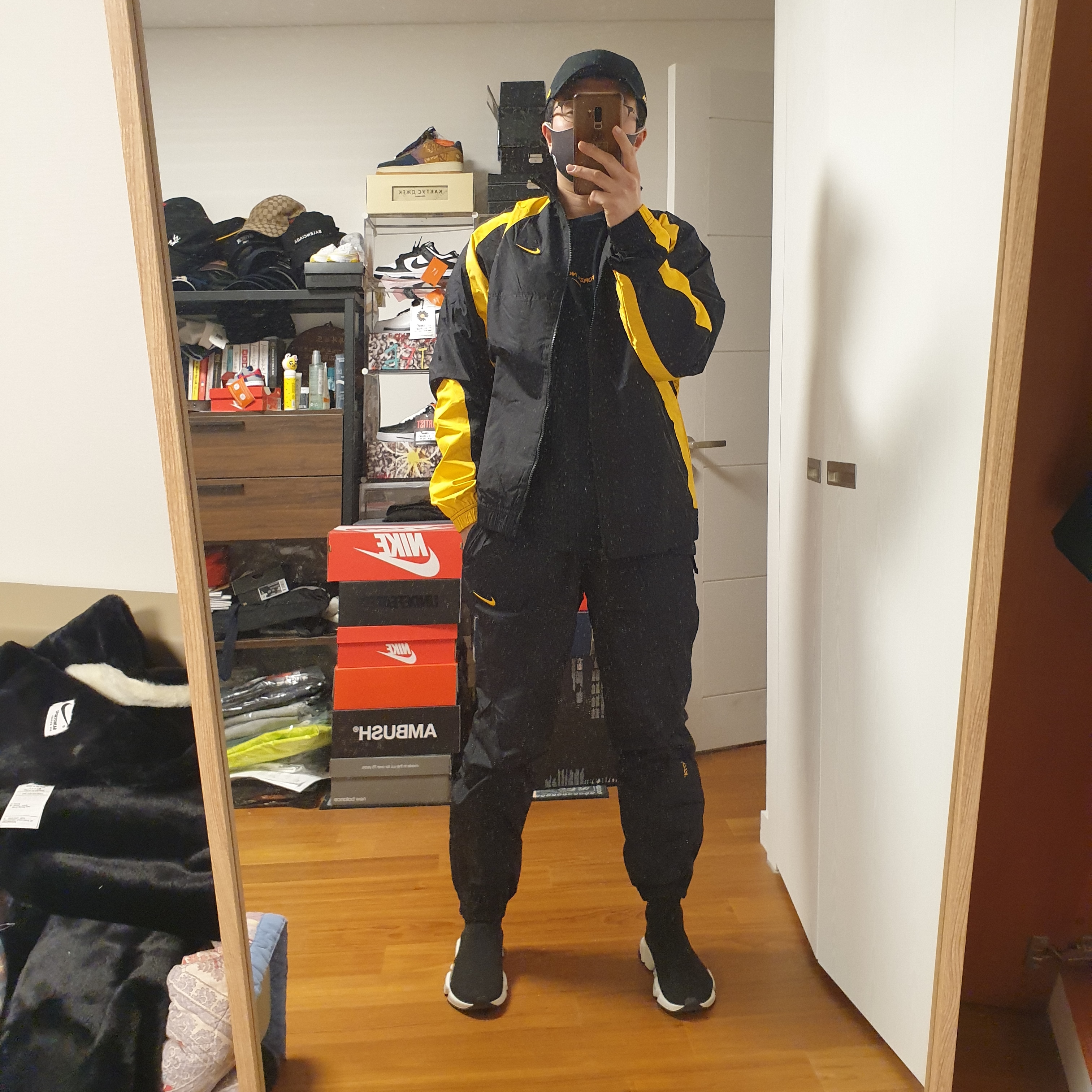 Nike x Drake Nocta Essential Cap Black, Nike x Drake Nocta Essential Track Jacket - US/EU 착용 스타일 - 2