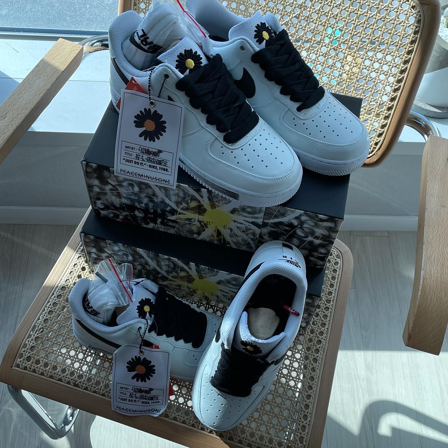 Nike x Peaceminusone Air Force 1 Low Para-Noise 2.0 착용 스타일