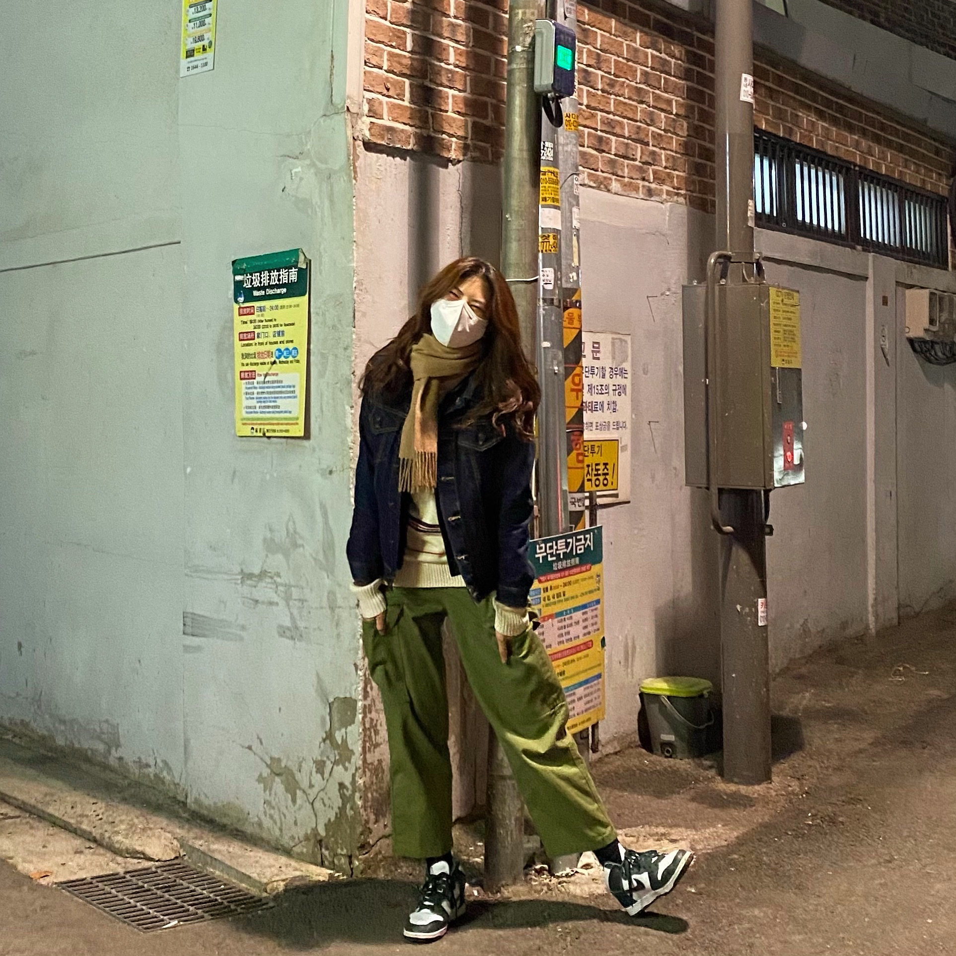 Nike Dunk High SP Spartan Green 착용 스타일
