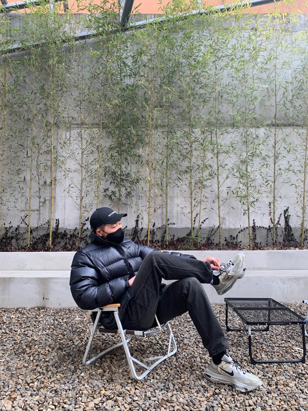 Nike x Drake Nocta Puffer Jacket Black - US/EU, Nike x Matthew M Williams Zoom 004 Stone 착용 스타일
