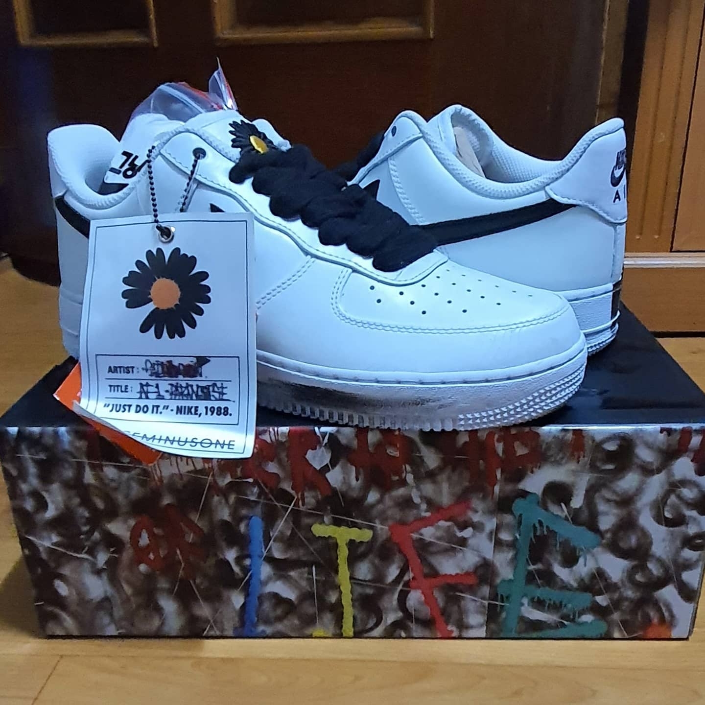Nike x Peaceminusone Air Force 1 Low Para-Noise 2.0 착용 스타일 - 1