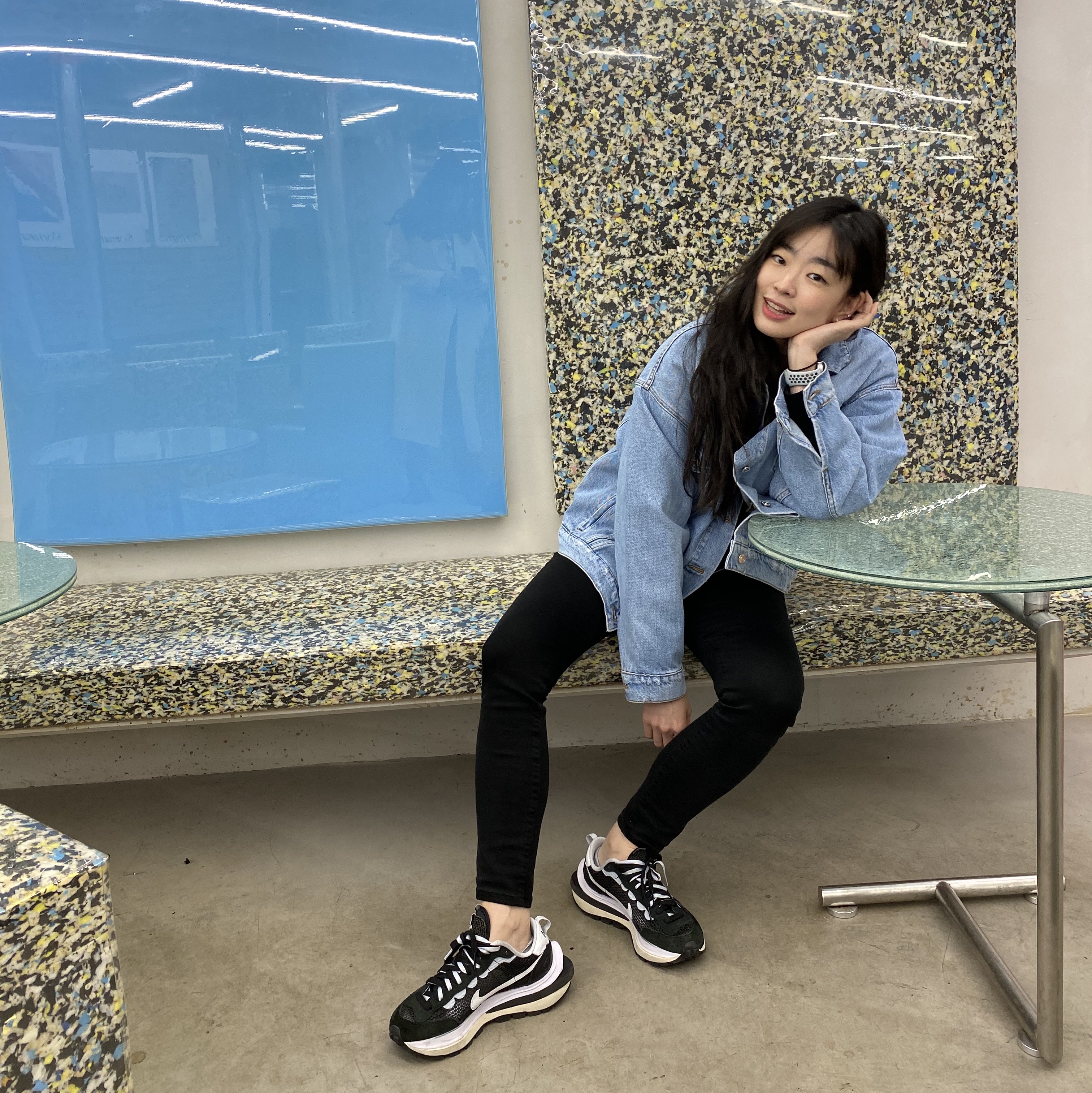 Nike x Sacai VaporWaffle Black White 착용 스타일