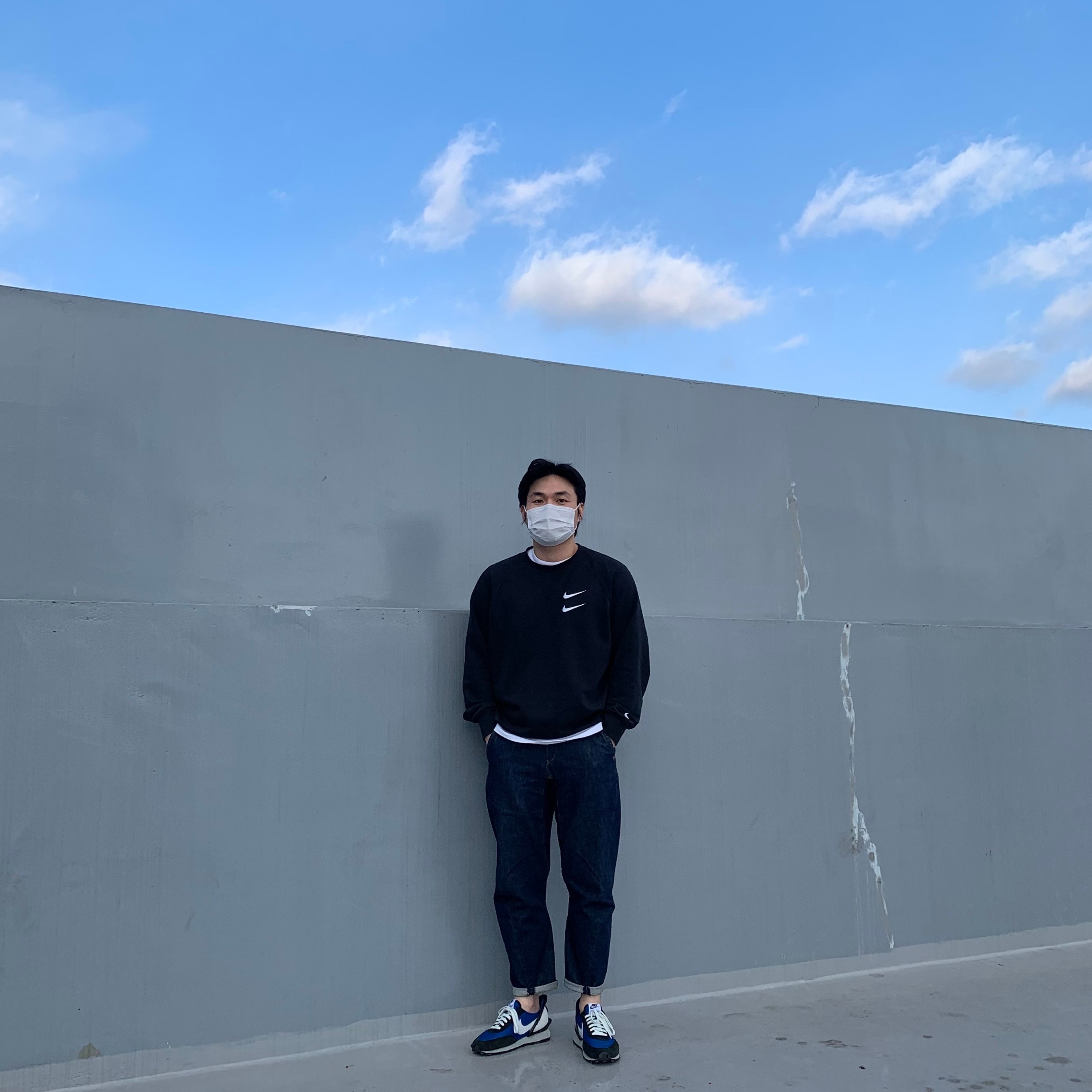 Nike x Undercover Daybreak Blue Jay 착용 스타일