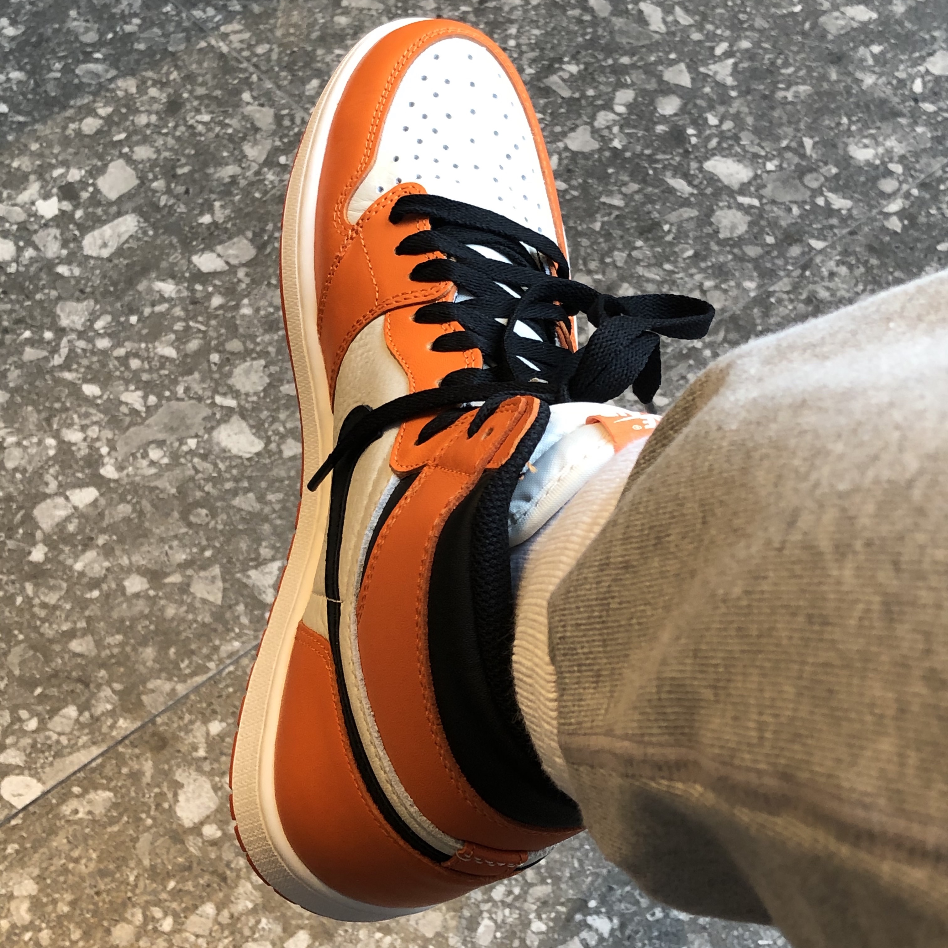 Jordan 1 Retro High OG Reverse Shattered Backboard 착용 스타일