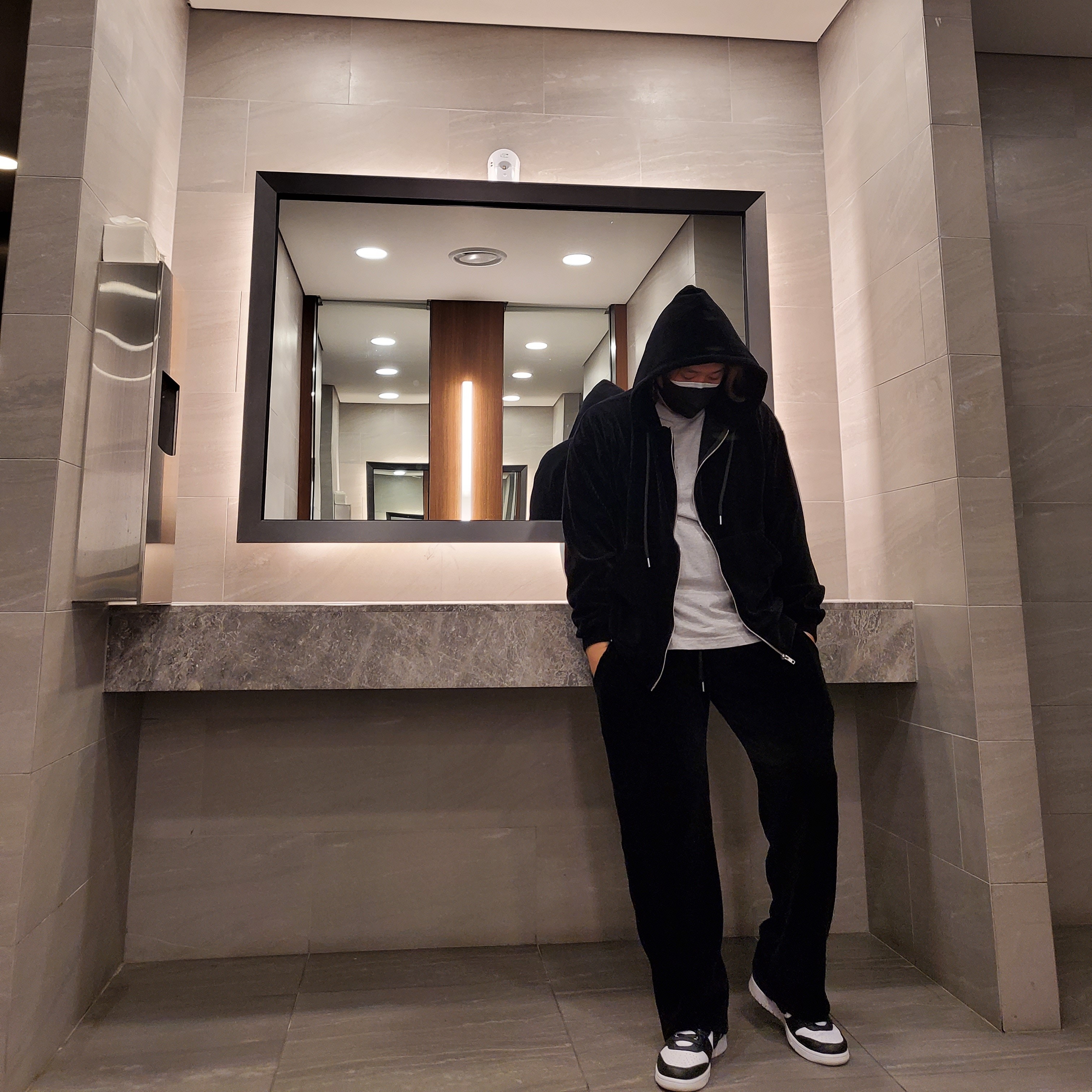 Nike x Ambush Dunk High Black 착용 스타일