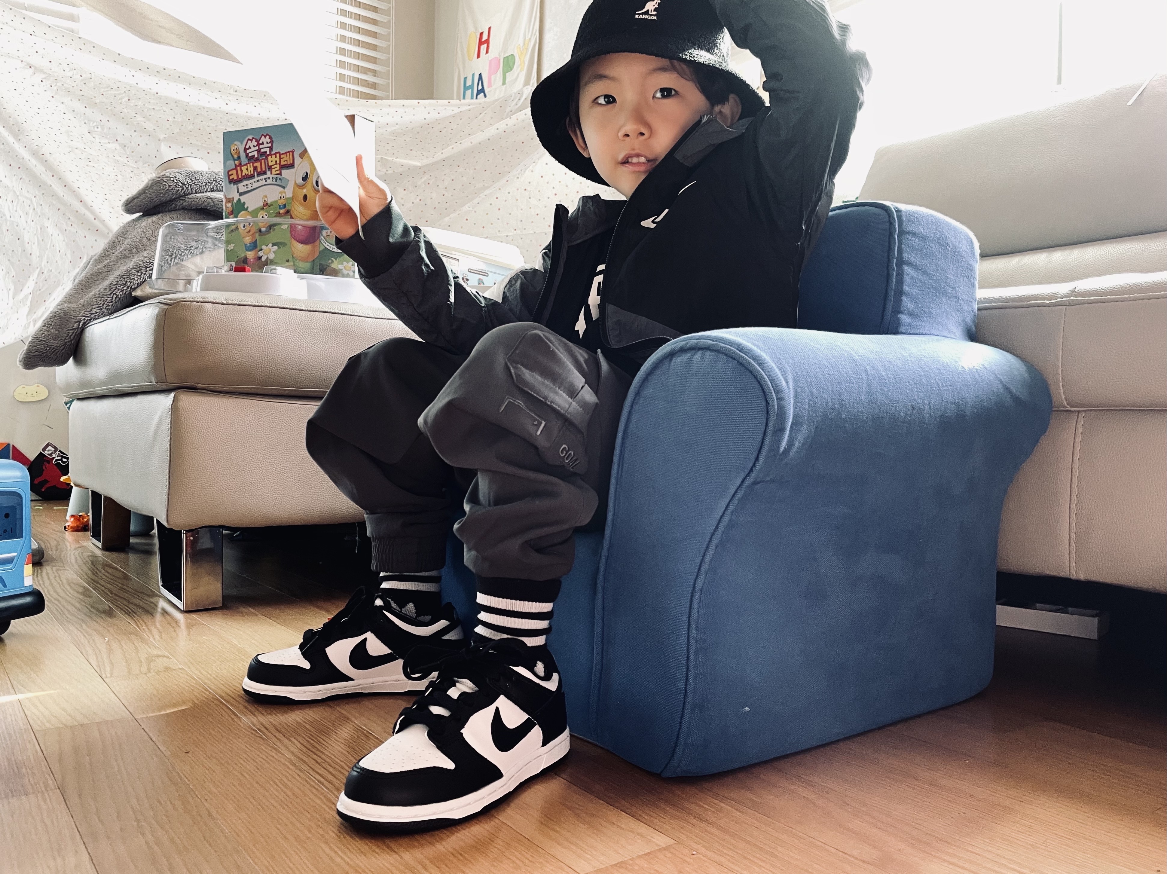 (PS) Nike Dunk Low Black 착용 스타일 - 1