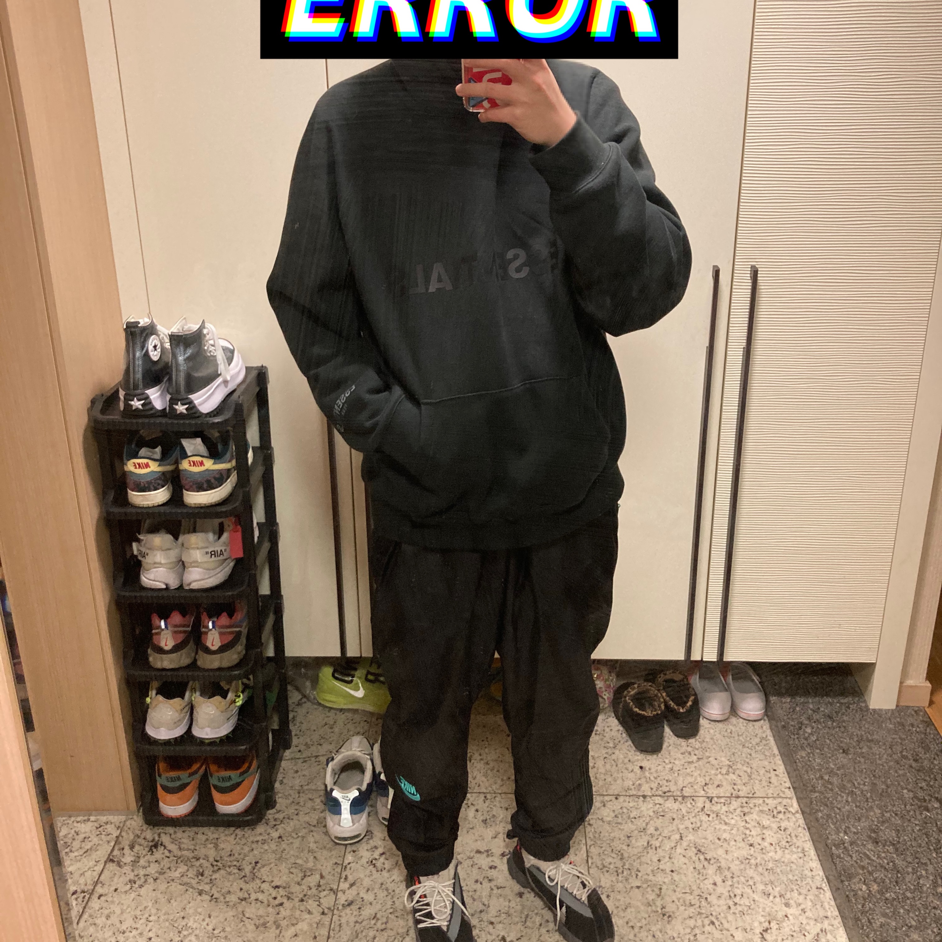 Essentials 3D Silicon Applique Pullover Hoodie Dark Slate/Black 2020, Nike Futura Corduroy Bucket Black 착용 스타일
