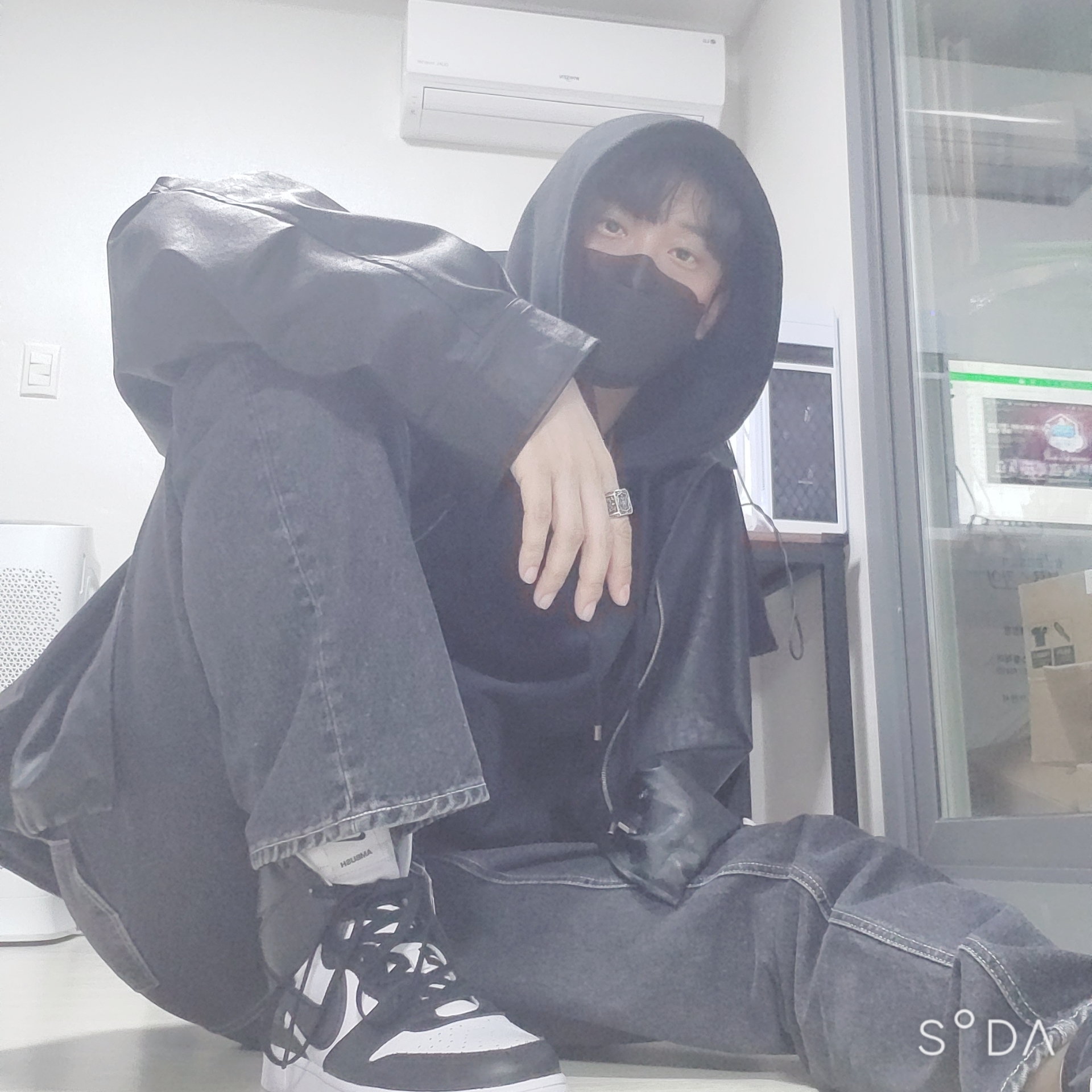 Nike x Ambush Dunk High Black 착용 스타일