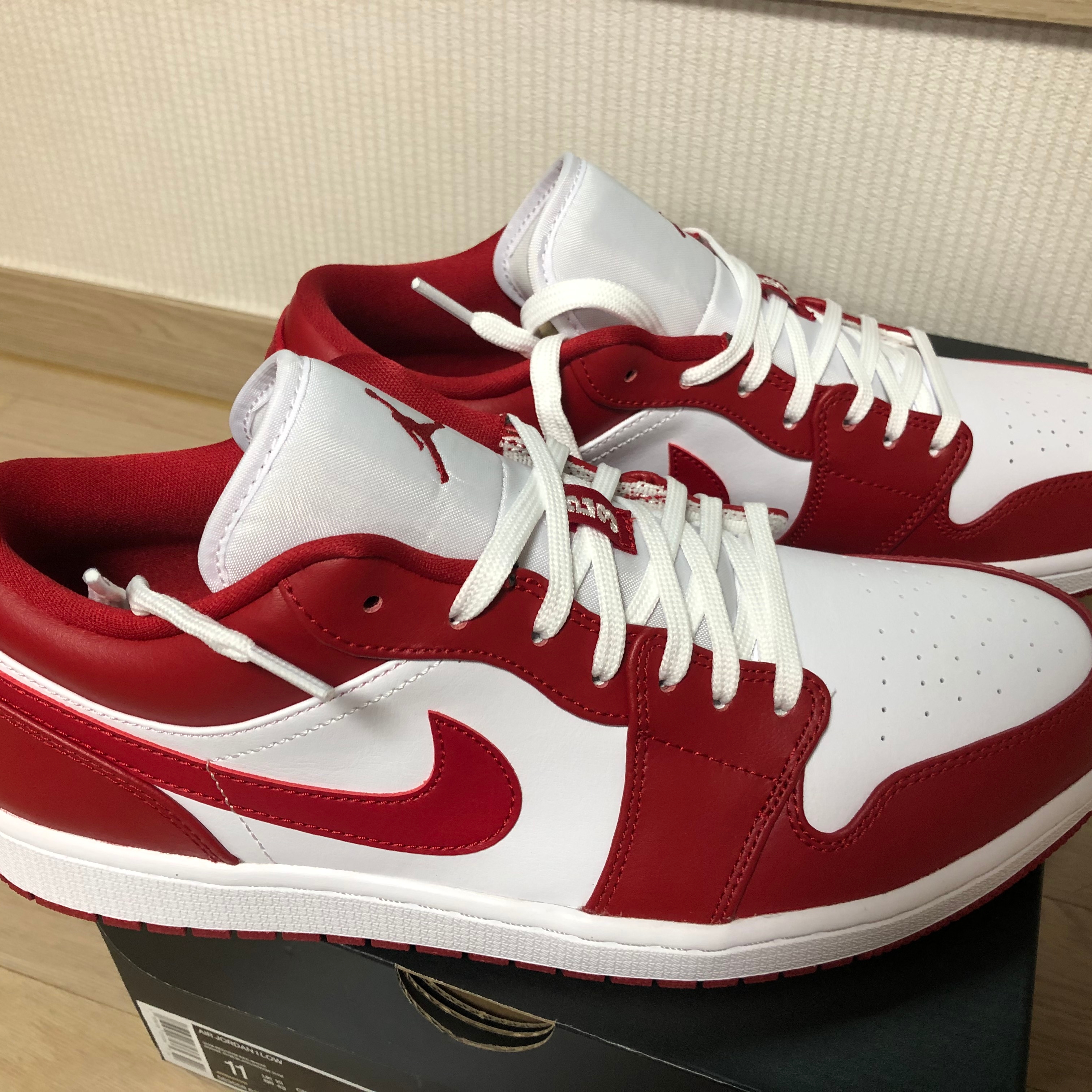 Jordan 1 Low Gym Red White 착용 스타일