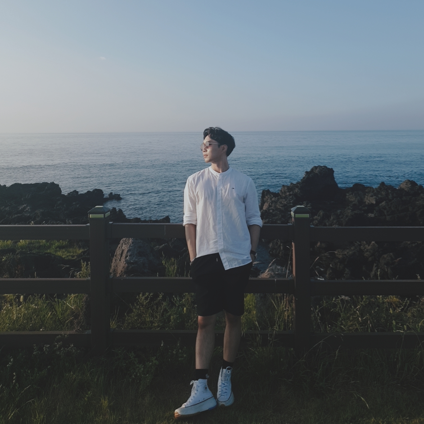 Converse x JW Anderson Run Star Hike Hi White 착용 스타일
