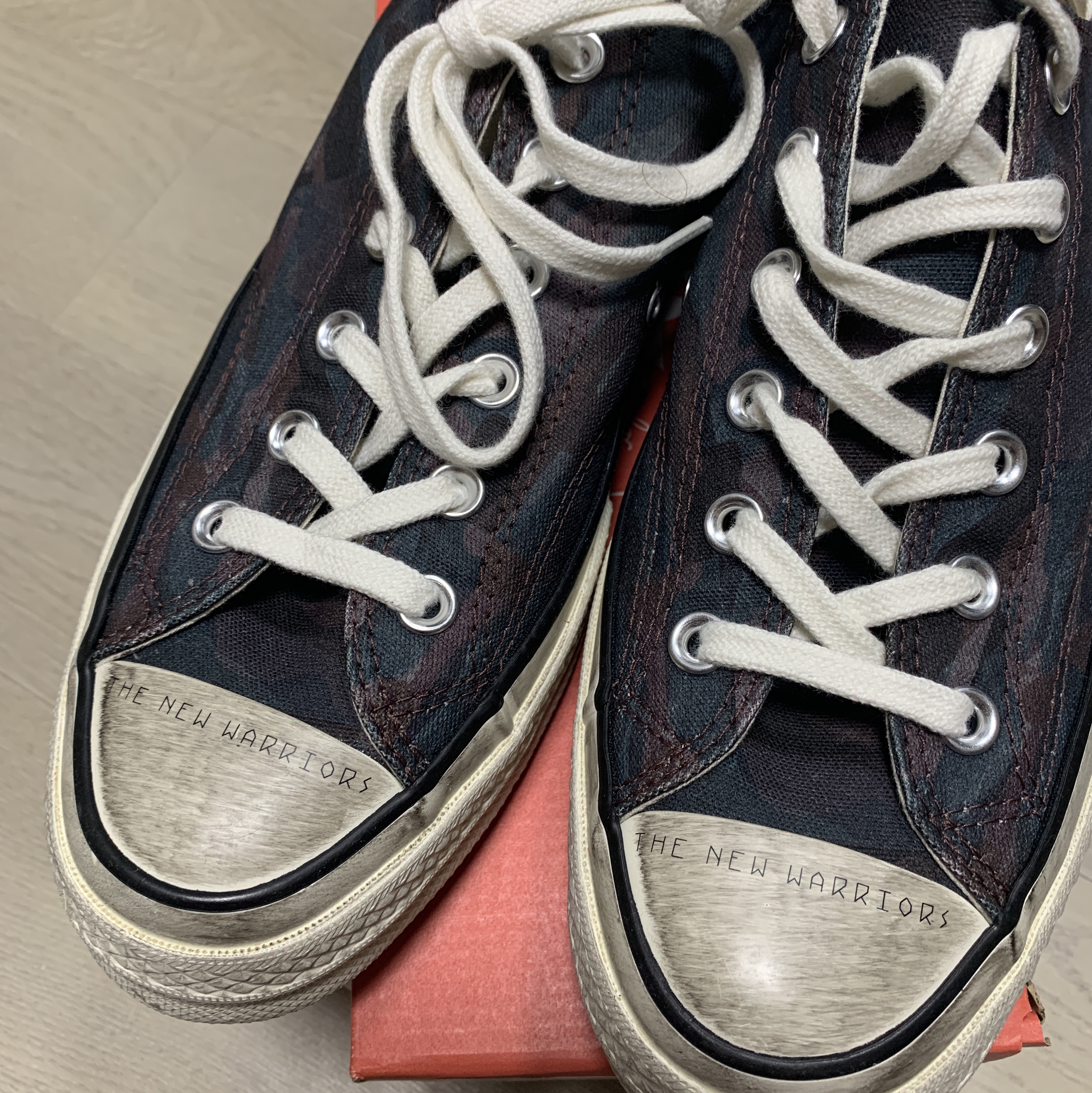 Converse x Undercover Chuck 70 Ox New Warriors Camo 착용 스타일 - 1
