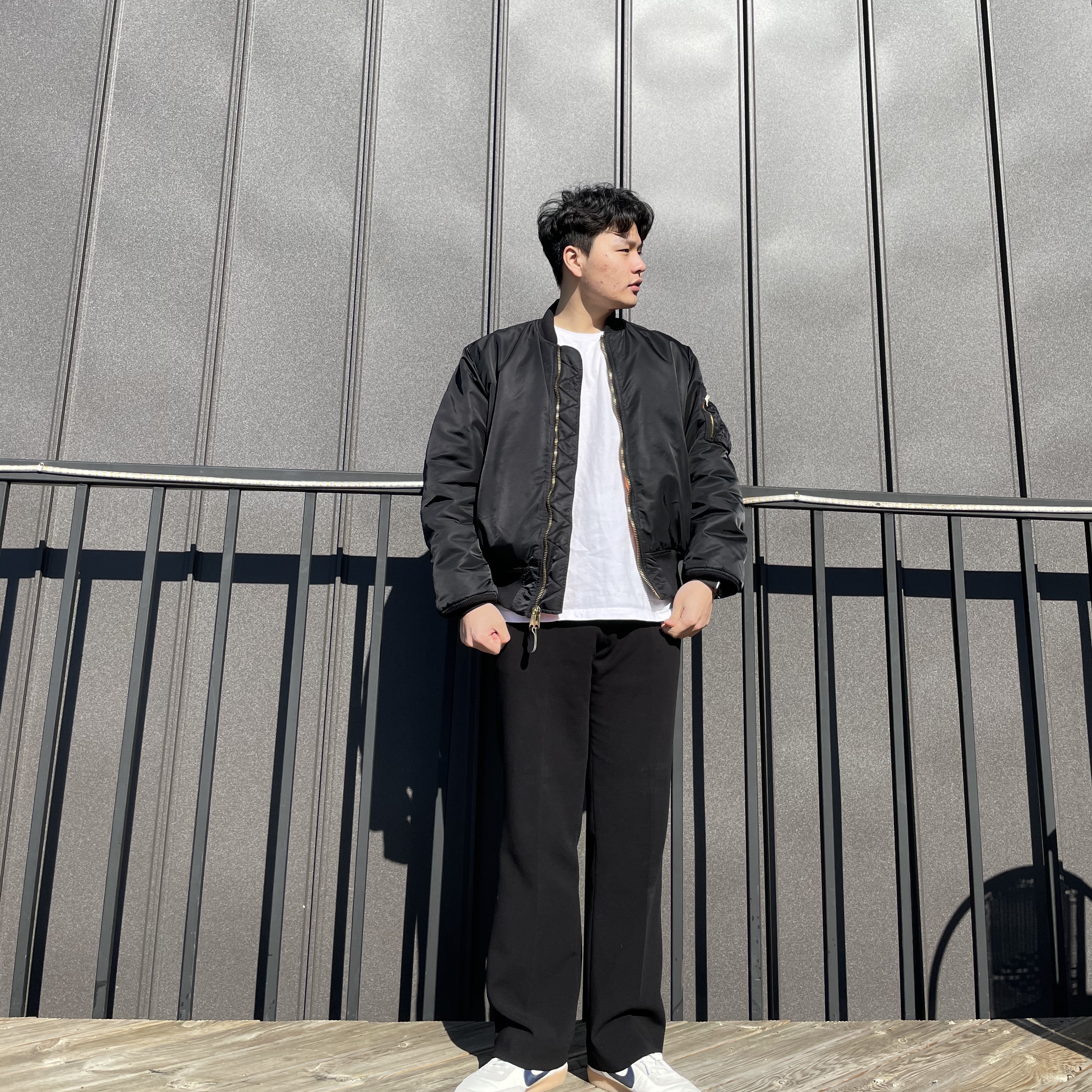 Nike x J.Crew Killshot 2 Sail Midnight Navy 착용 스타일