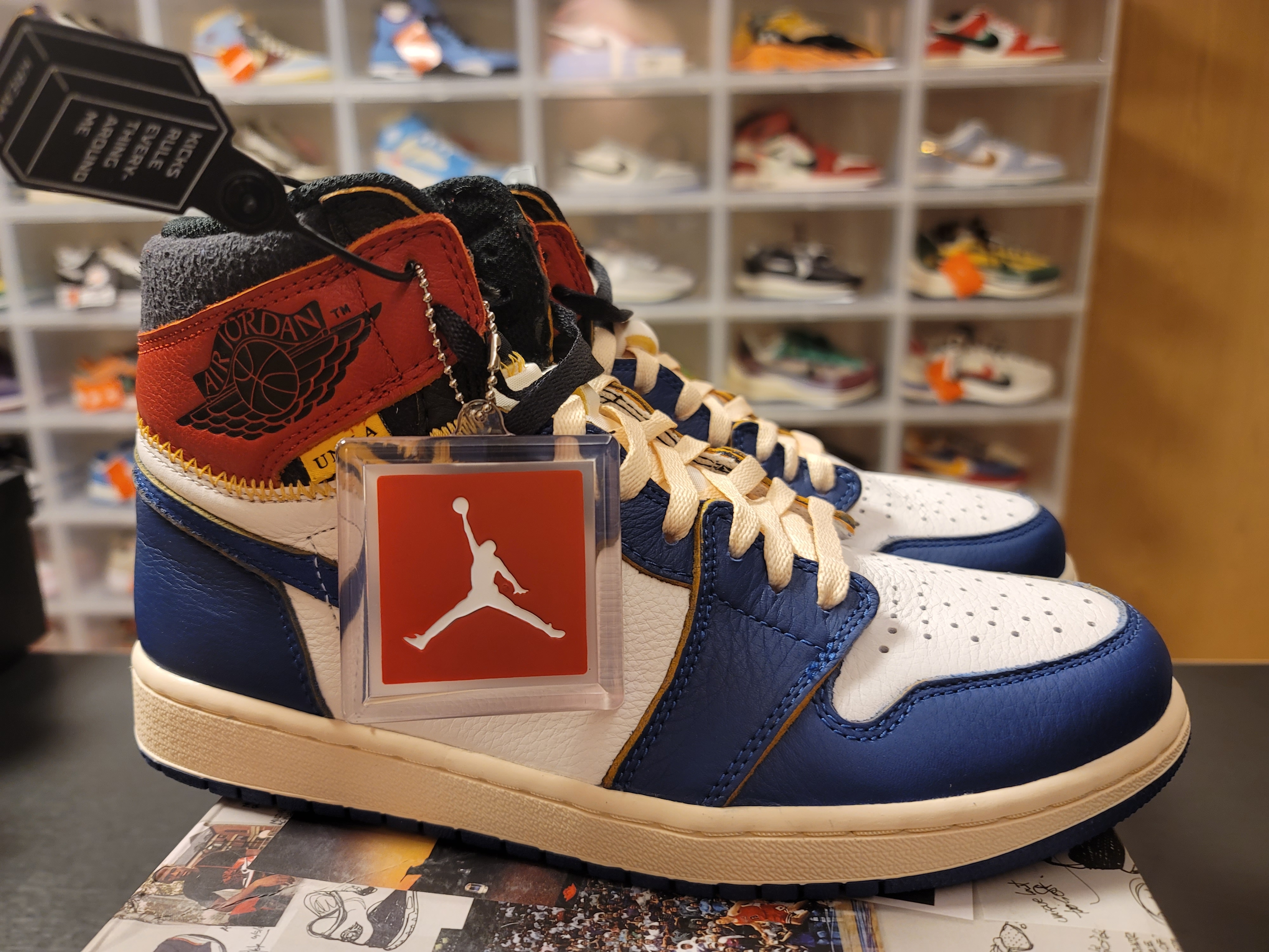 Jordan 1 x Union Retro High Blue Toe 착용 스타일 - 2