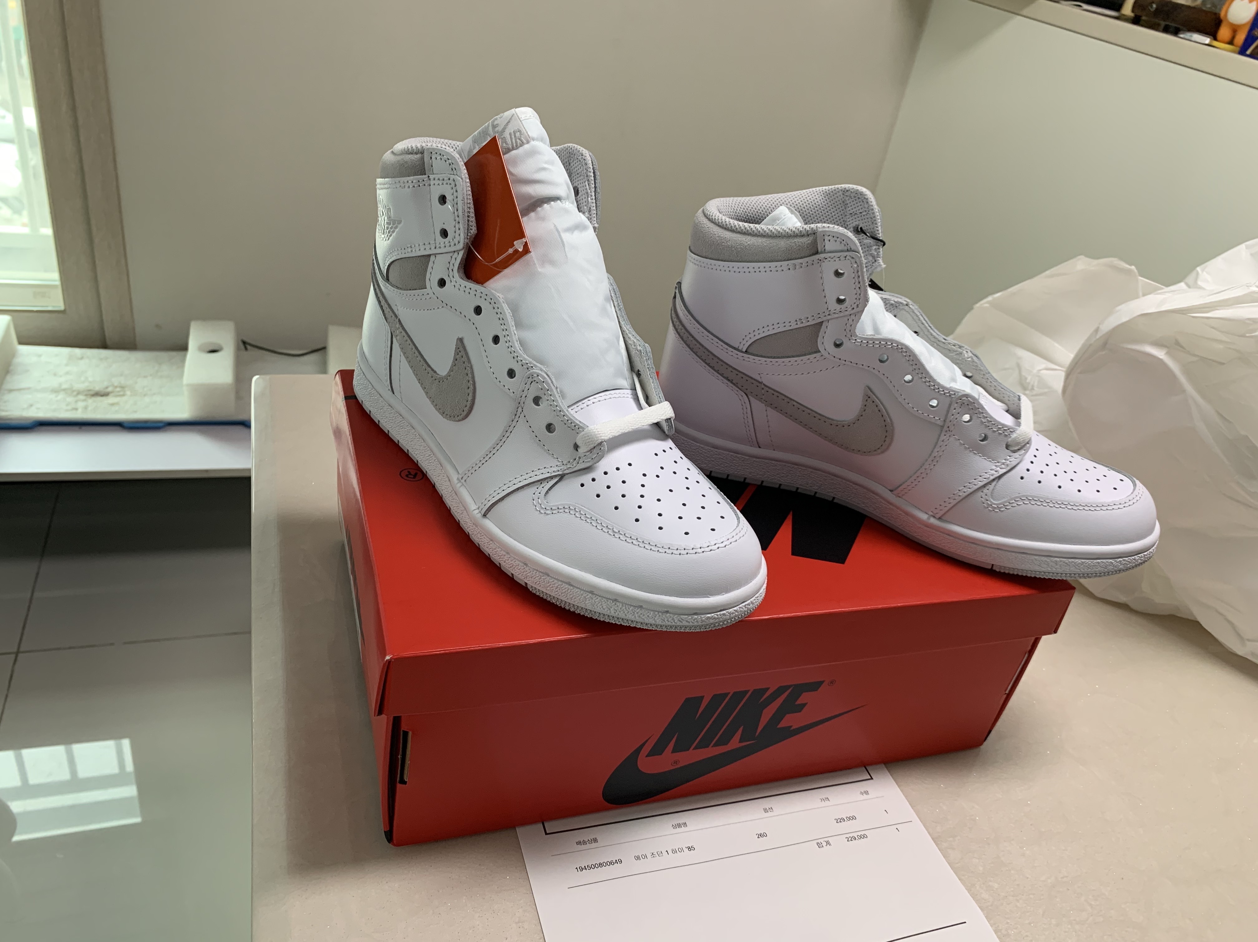 Jordan 1 High 85 Neutral Grey 착용 스타일 - 3