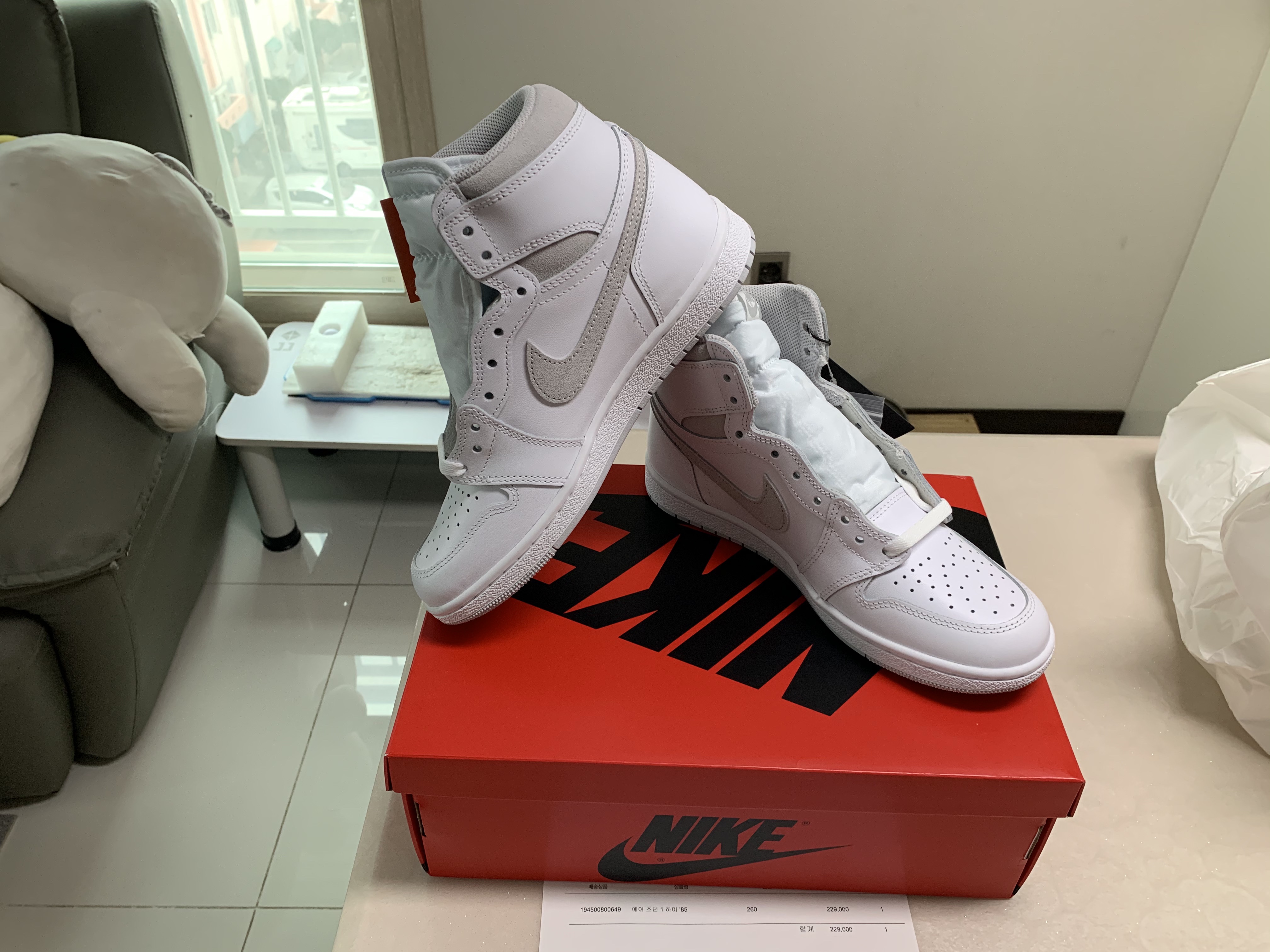 Jordan 1 High 85 Neutral Grey 착용 스타일 - 5