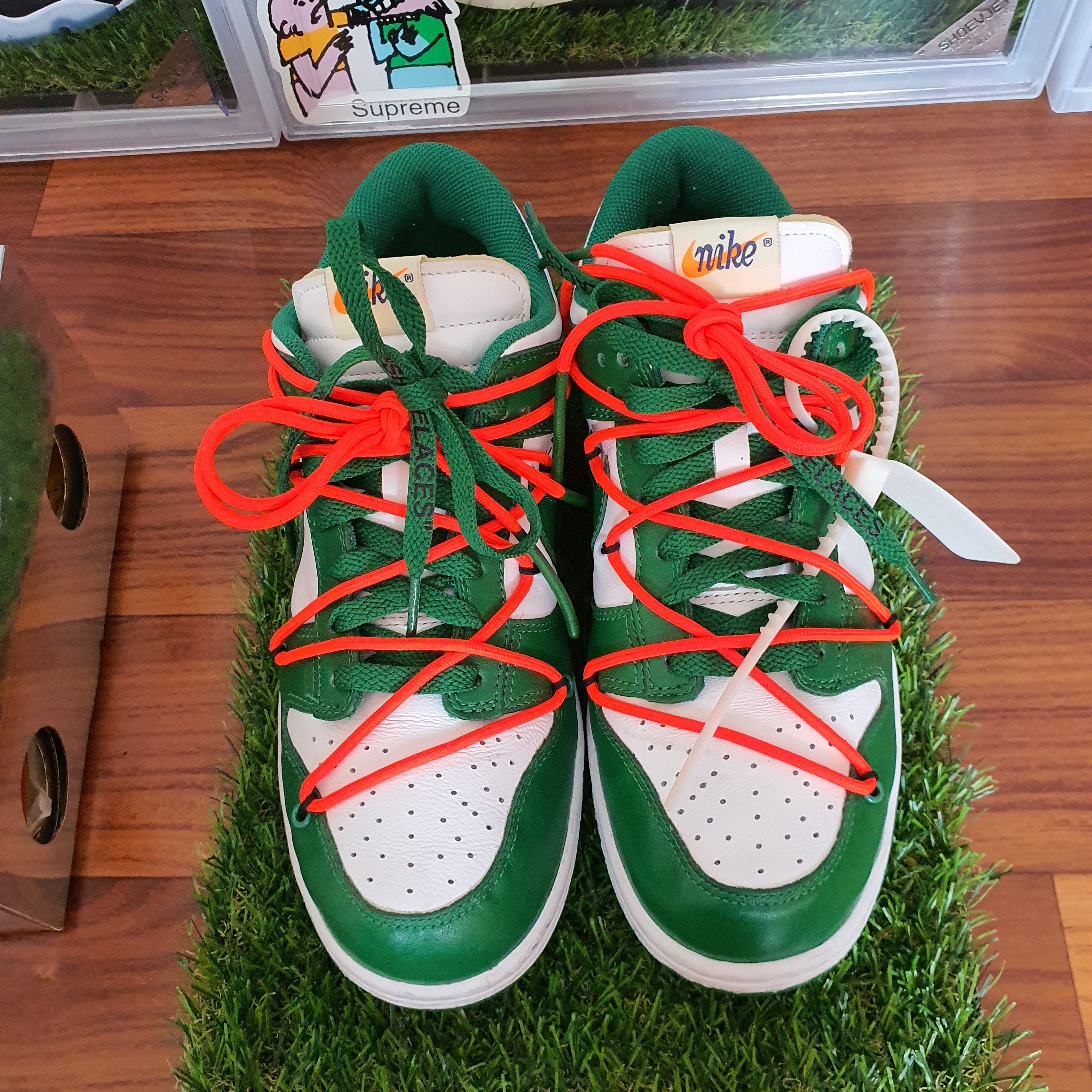 Nike x Off-White Dunk Low Pine Green 착용 스타일 - 2