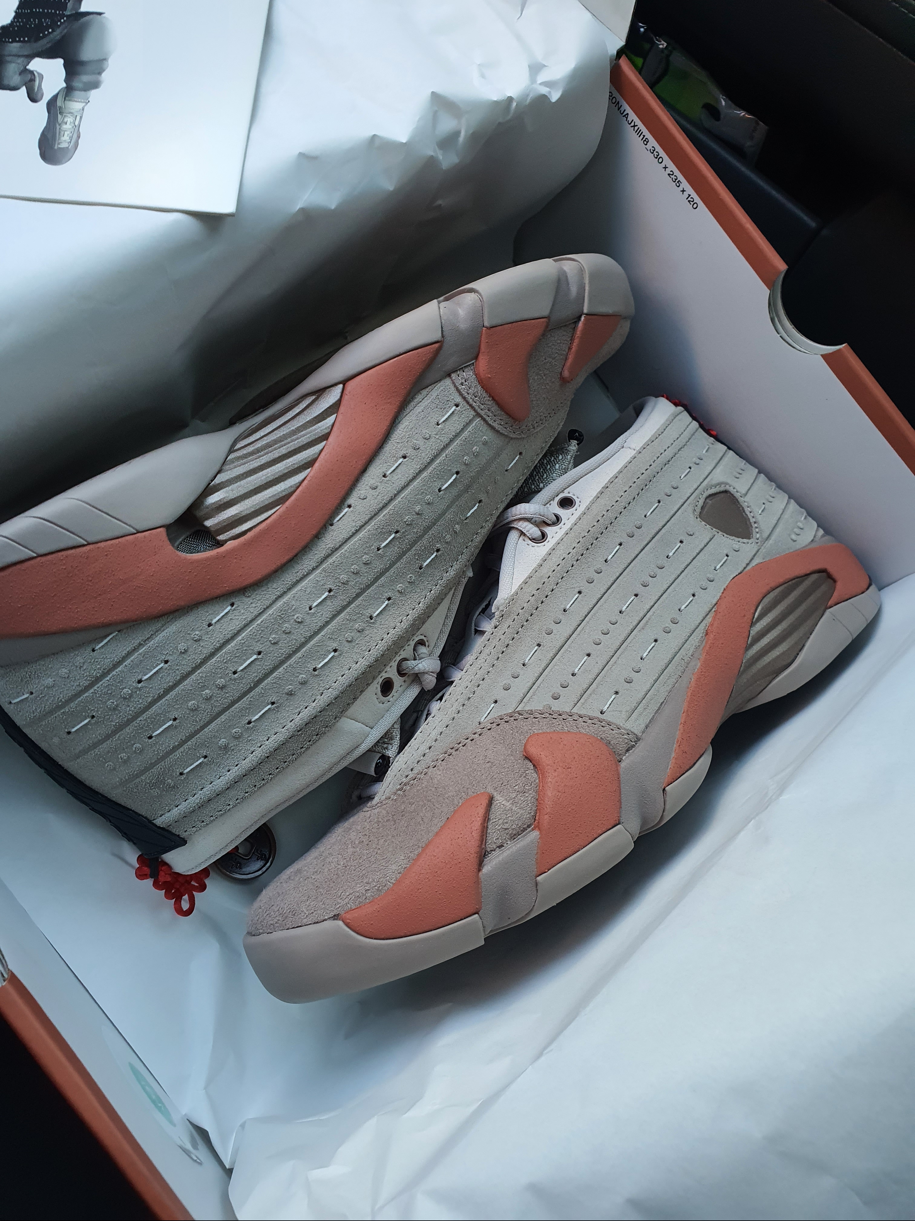 Jordan 14 x Clot Retro Low Terracotta 착용 스타일 - 3
