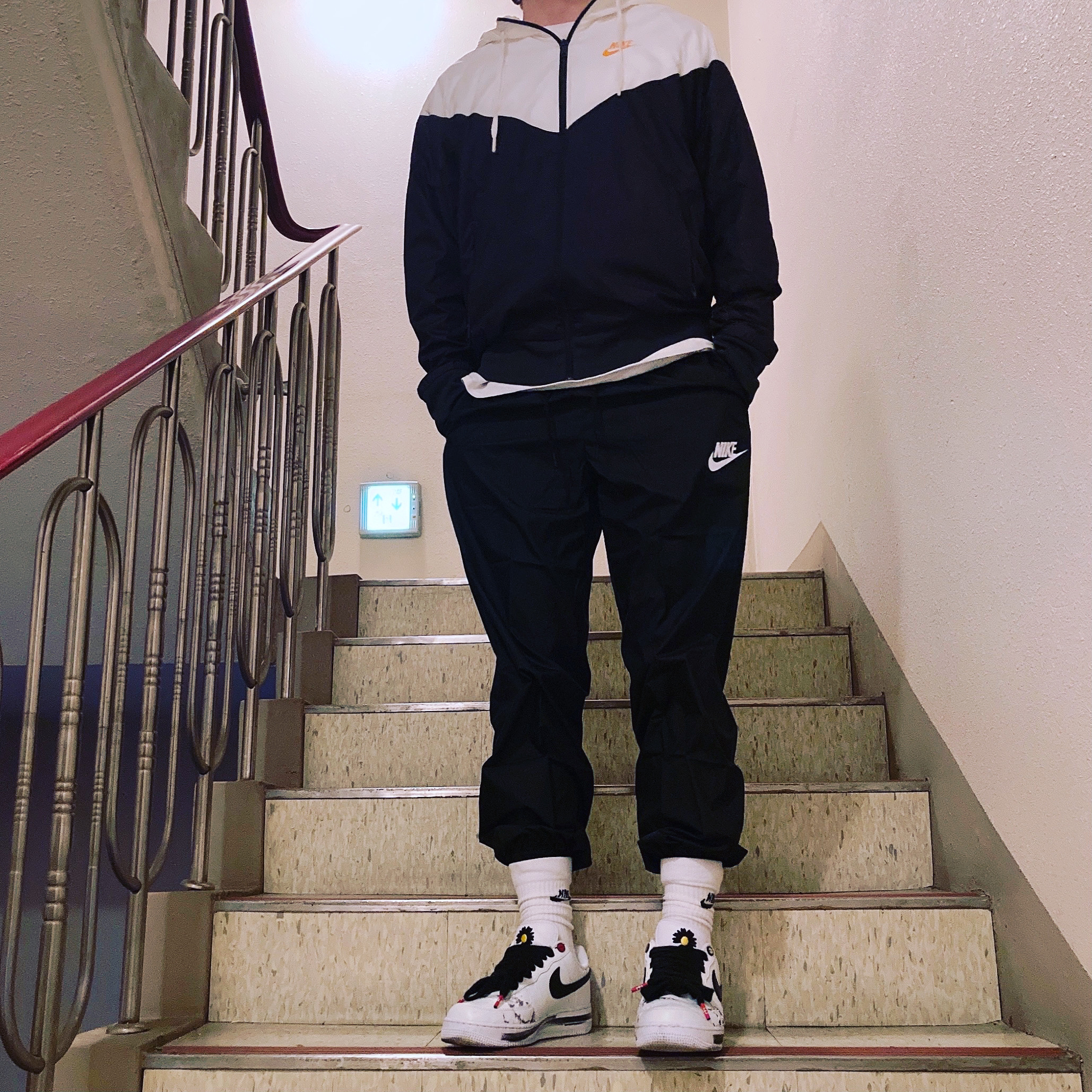 Nike x Peaceminusone Air Force 1 Low Para-Noise 2.0 착용 스타일
