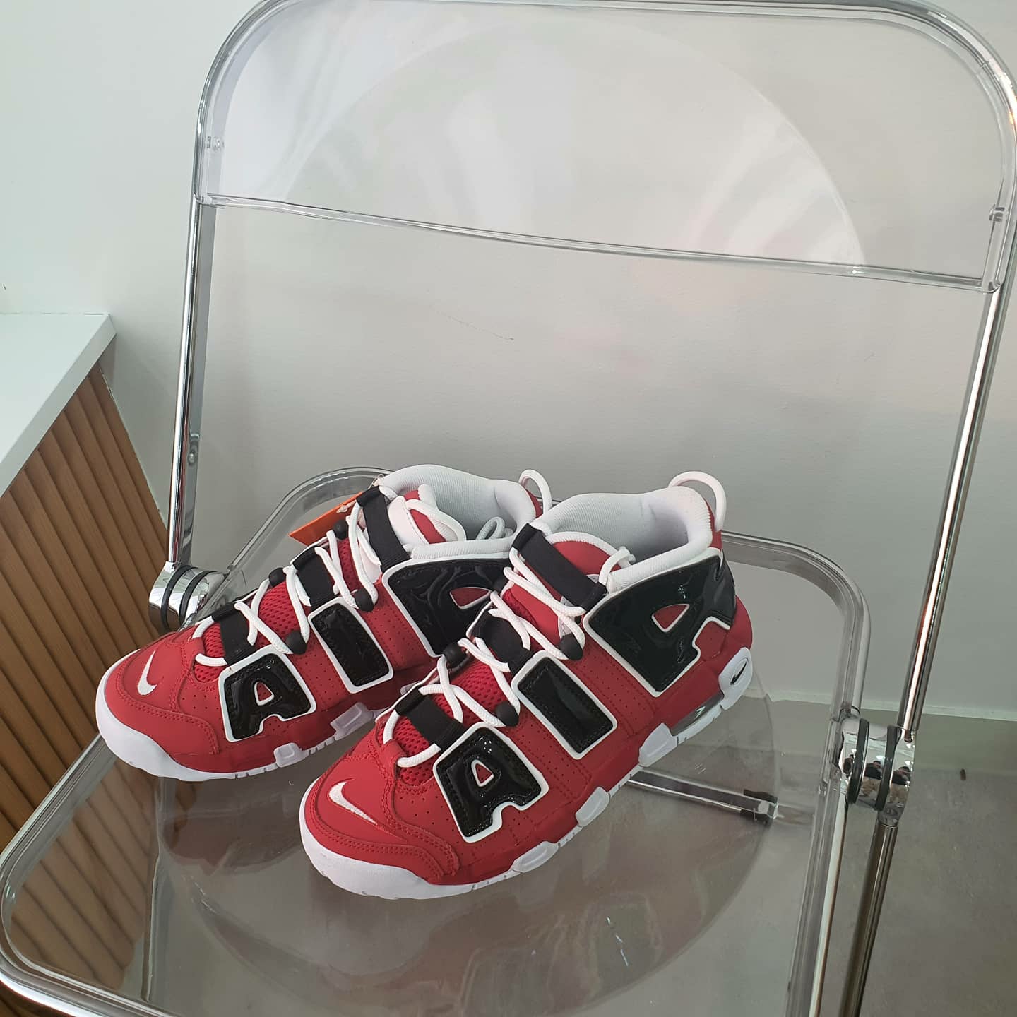 (GS) Nike Air More Uptempo 96 Bulls 2016, Nike Air More Uptempo 96 Bulls 2017 착용 스타일 - 2