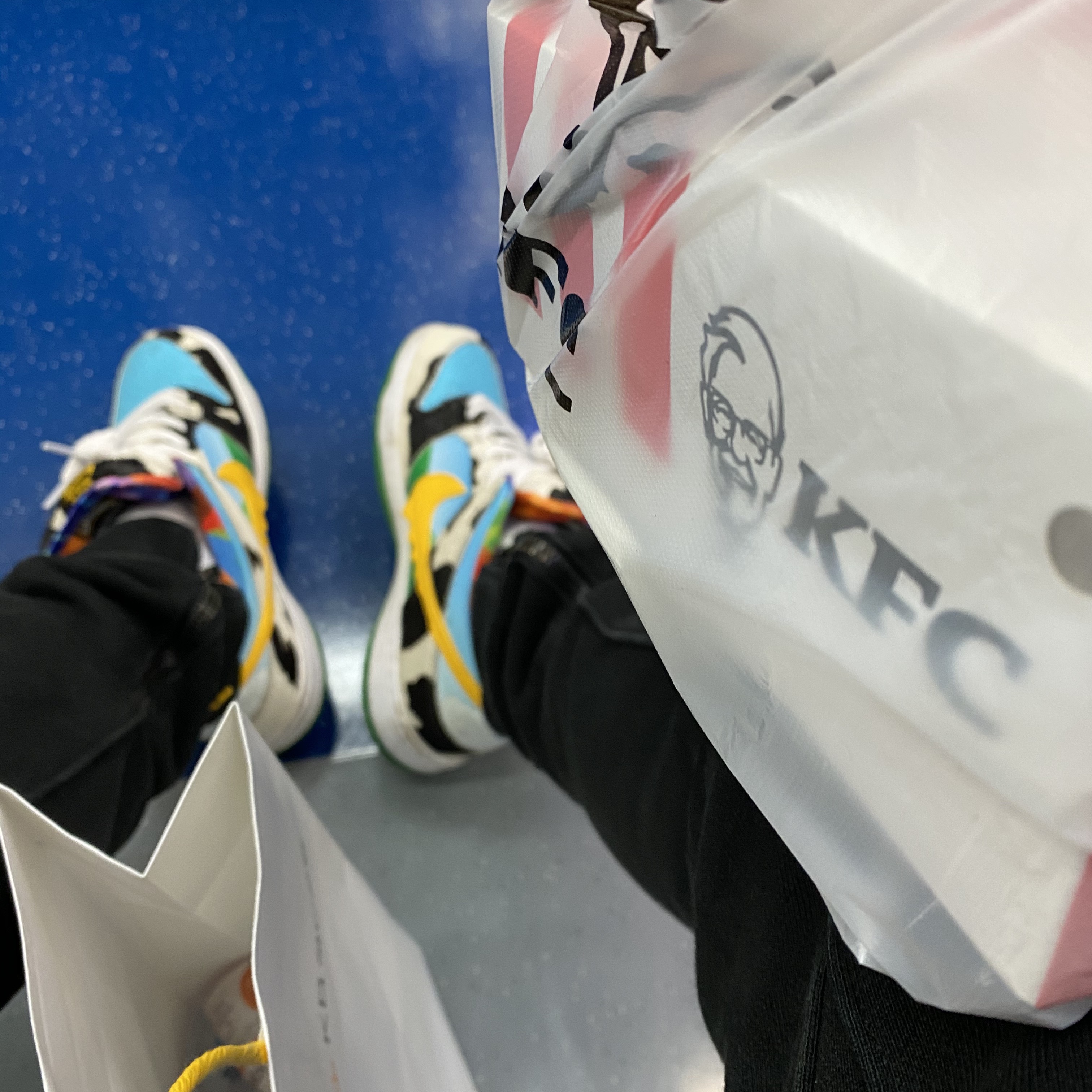 Nike x Ben & Jerry's SB Dunk Low Chunky Dunky, Supreme Chicken Dinner T-Shirt White - 18SS 착용 스타일 - 1