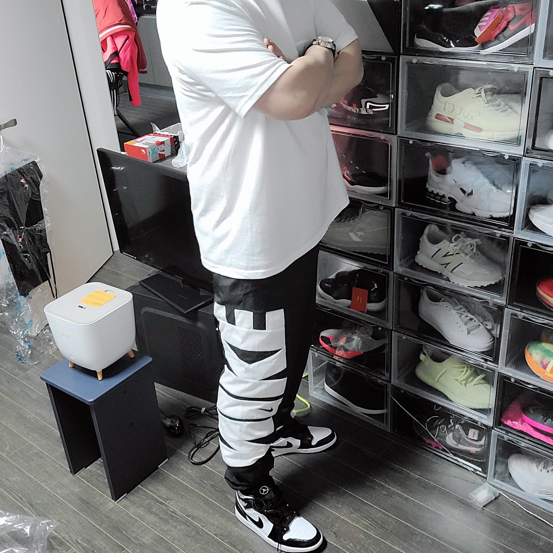 Jordan 1 Mid SE ASW Black 착용 스타일