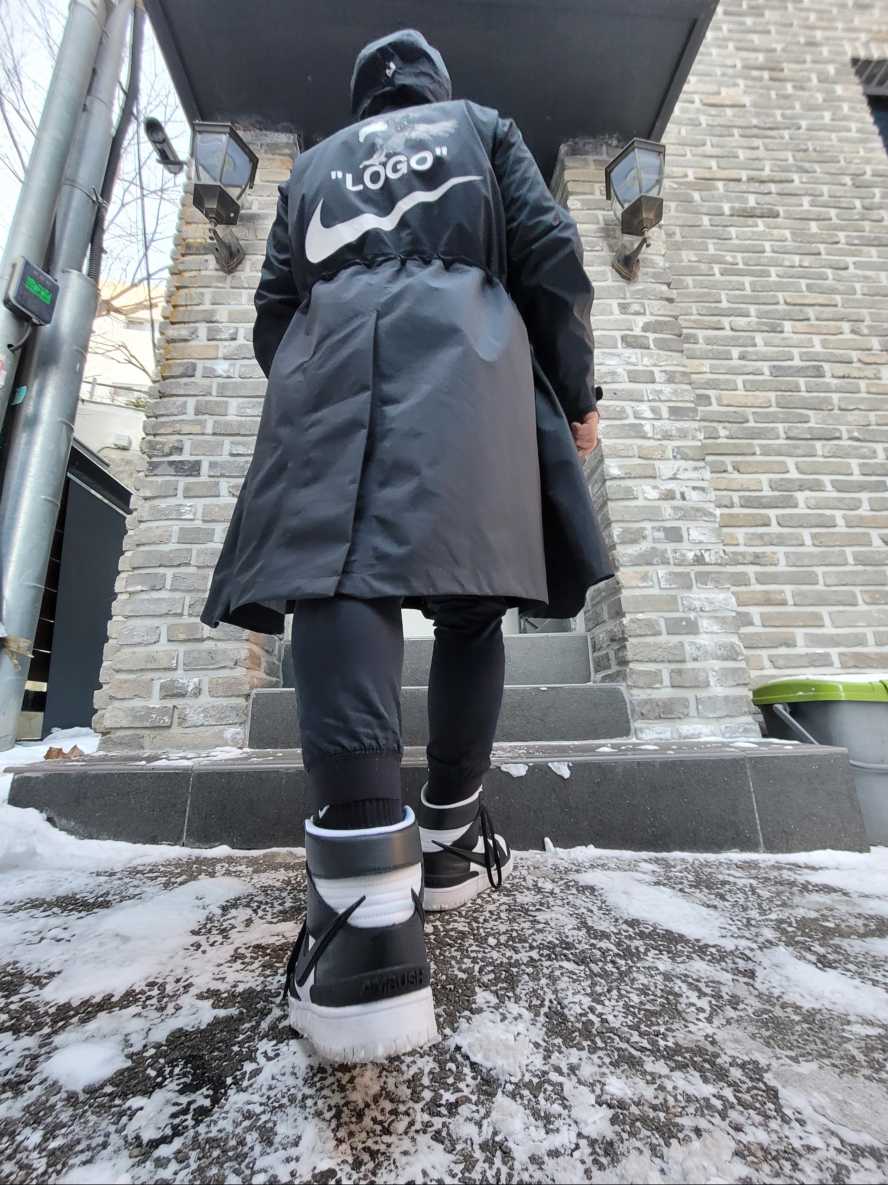 Nike x Ambush Dunk High Black 착용 스타일 - 1