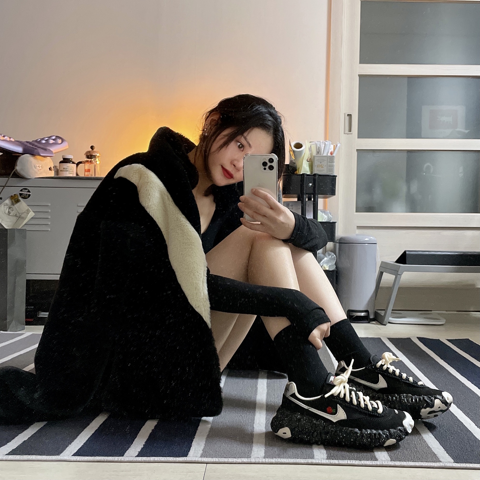 Nike x Undercover Overbreak SP Black 착용 스타일