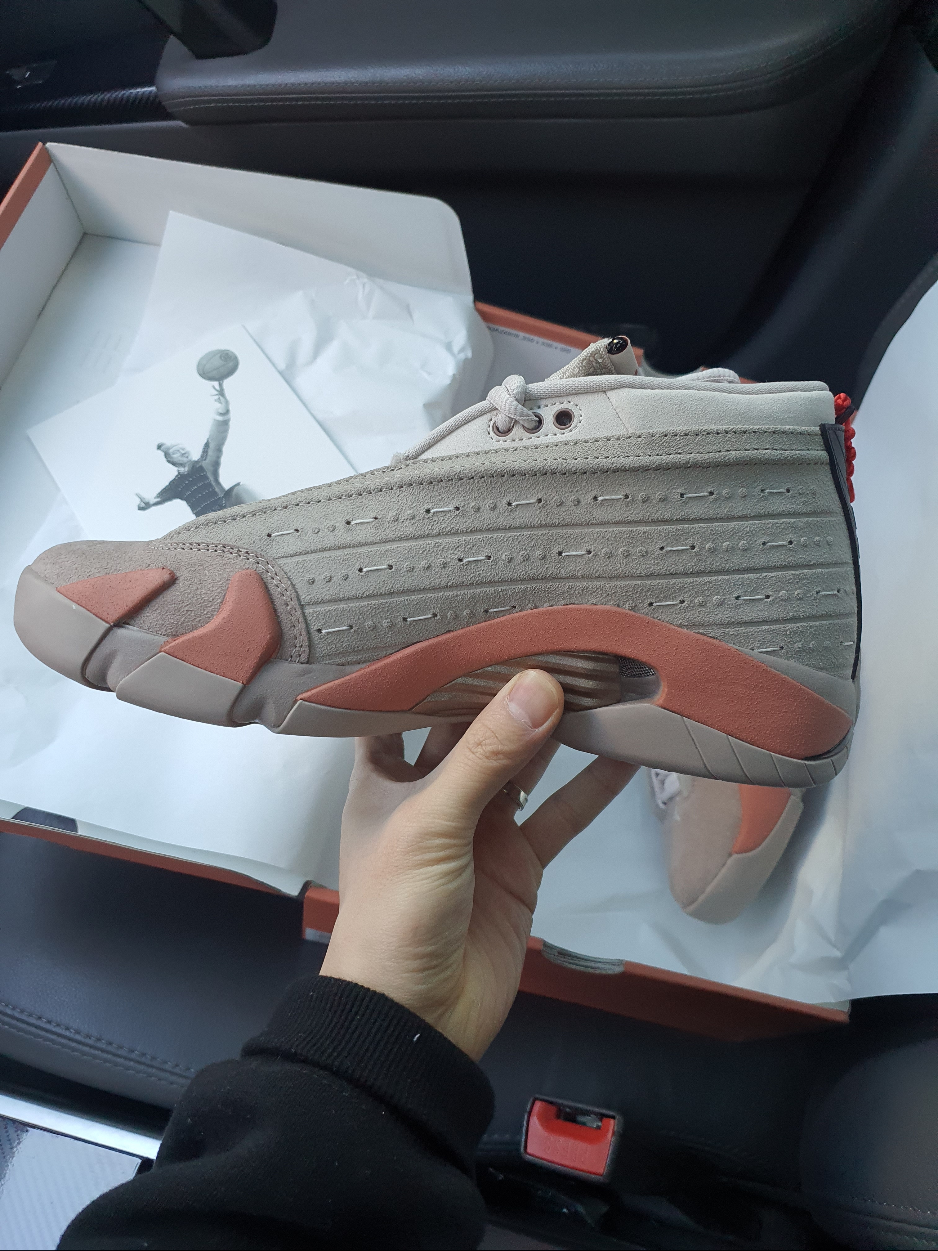 Jordan 14 x Clot Retro Low Terracotta 착용 스타일 - 5
