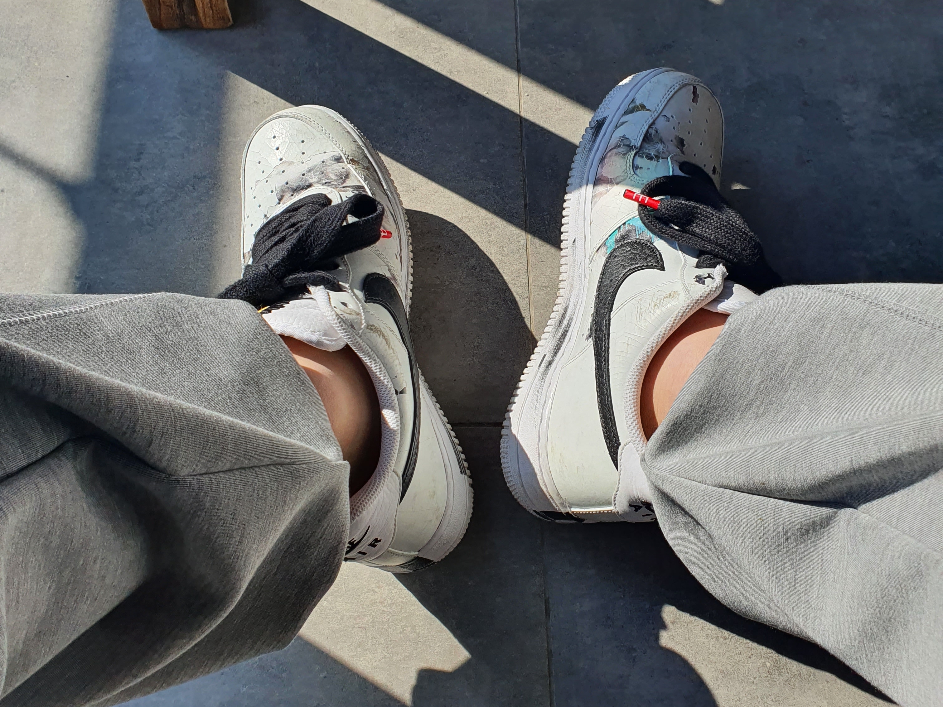 Nike x Peaceminusone Air Force 1 Low Para-Noise 2.0 착용 스타일