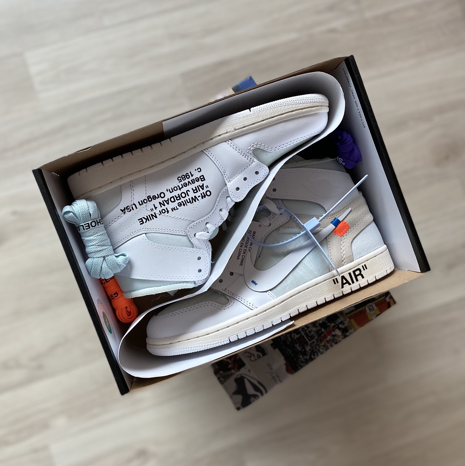 Jordan 1 x Off-White Retro High White 착용 스타일