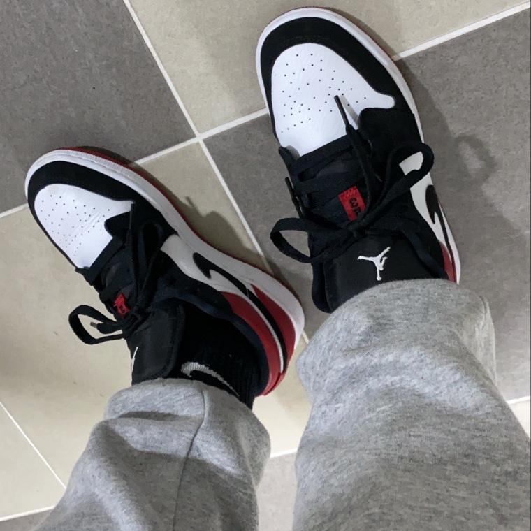 (GS) Jordan 1 Low Black Toe 착용 스타일