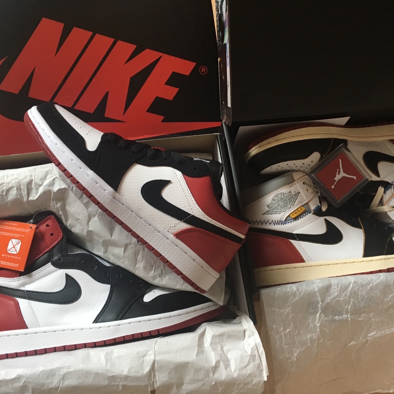 Jordan 1 x Union Retro High Black Toe, Jordan 1 Retro High OG Black Toe 2016 착용 스타일