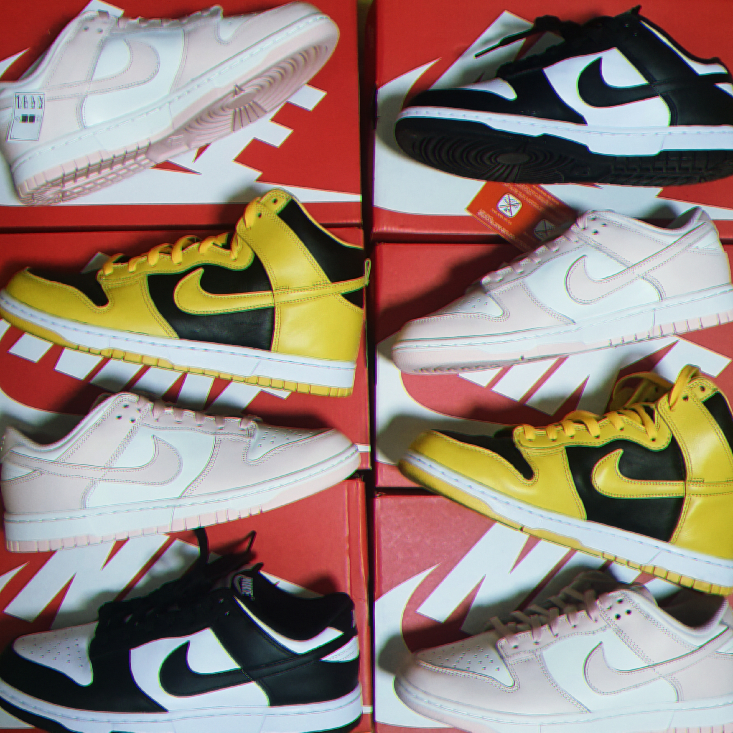 Nike Dunk Low Retro Black, (W) Nike Dunk Low Orange Pearl 착용 스타일