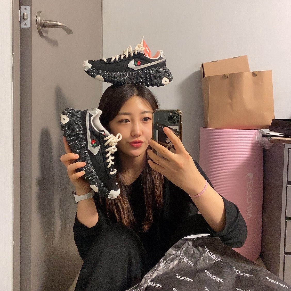 Nike x Undercover Overbreak SP Black 착용 스타일