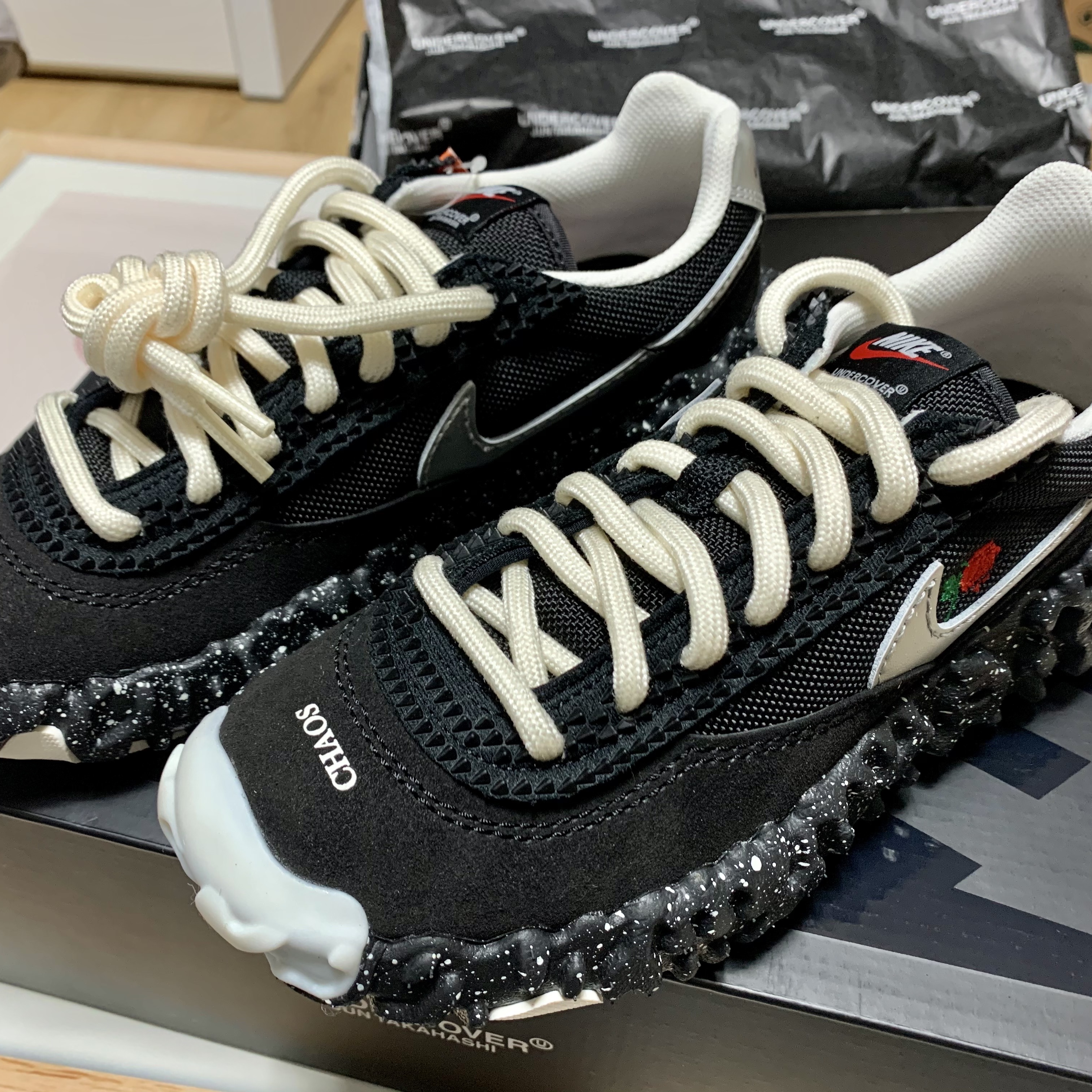 Nike x Undercover Overbreak SP Black 착용 스타일 - 2