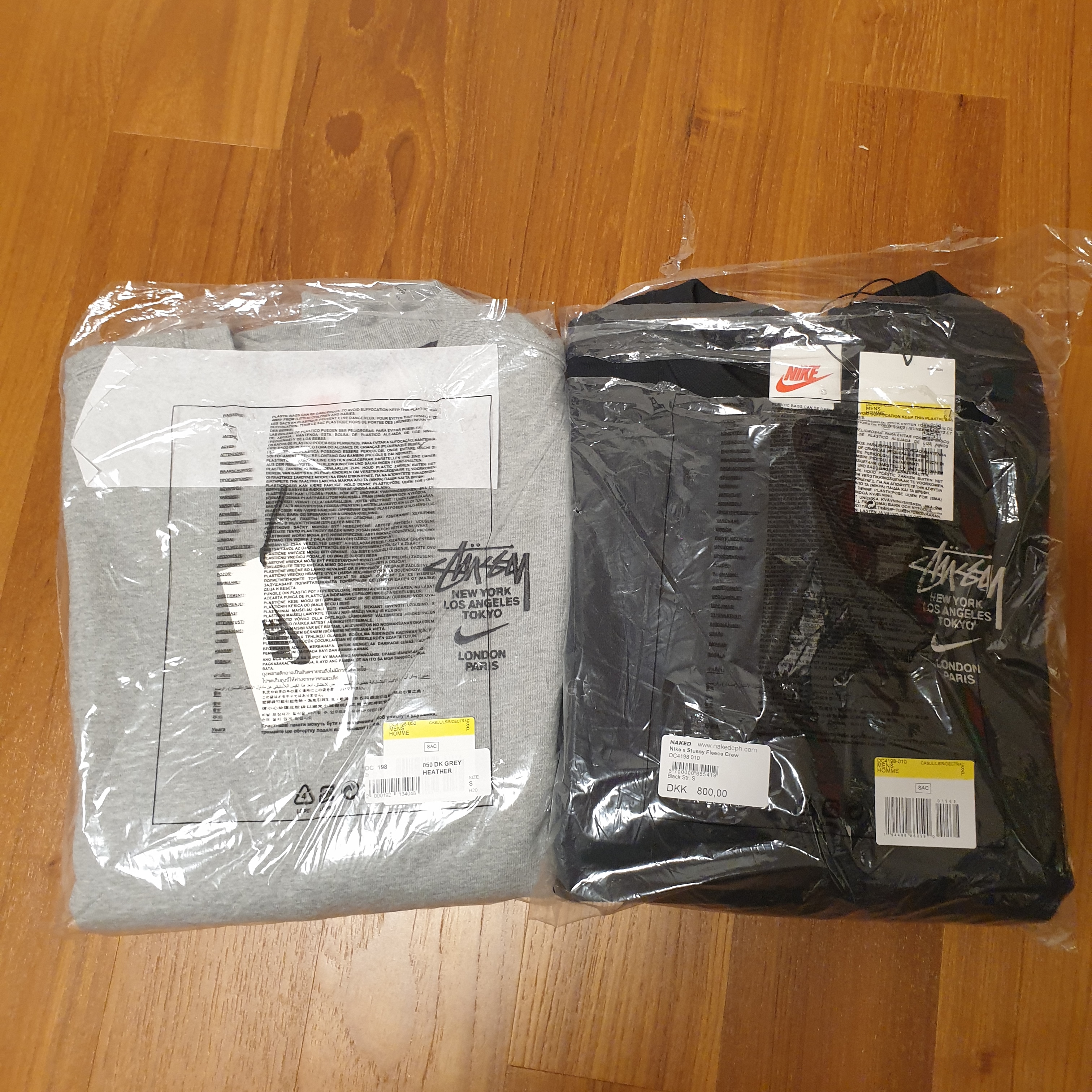 Nike x Stussy NRG ZR Fleece Crewneck Black - US/EU 착용 스타일 - 2