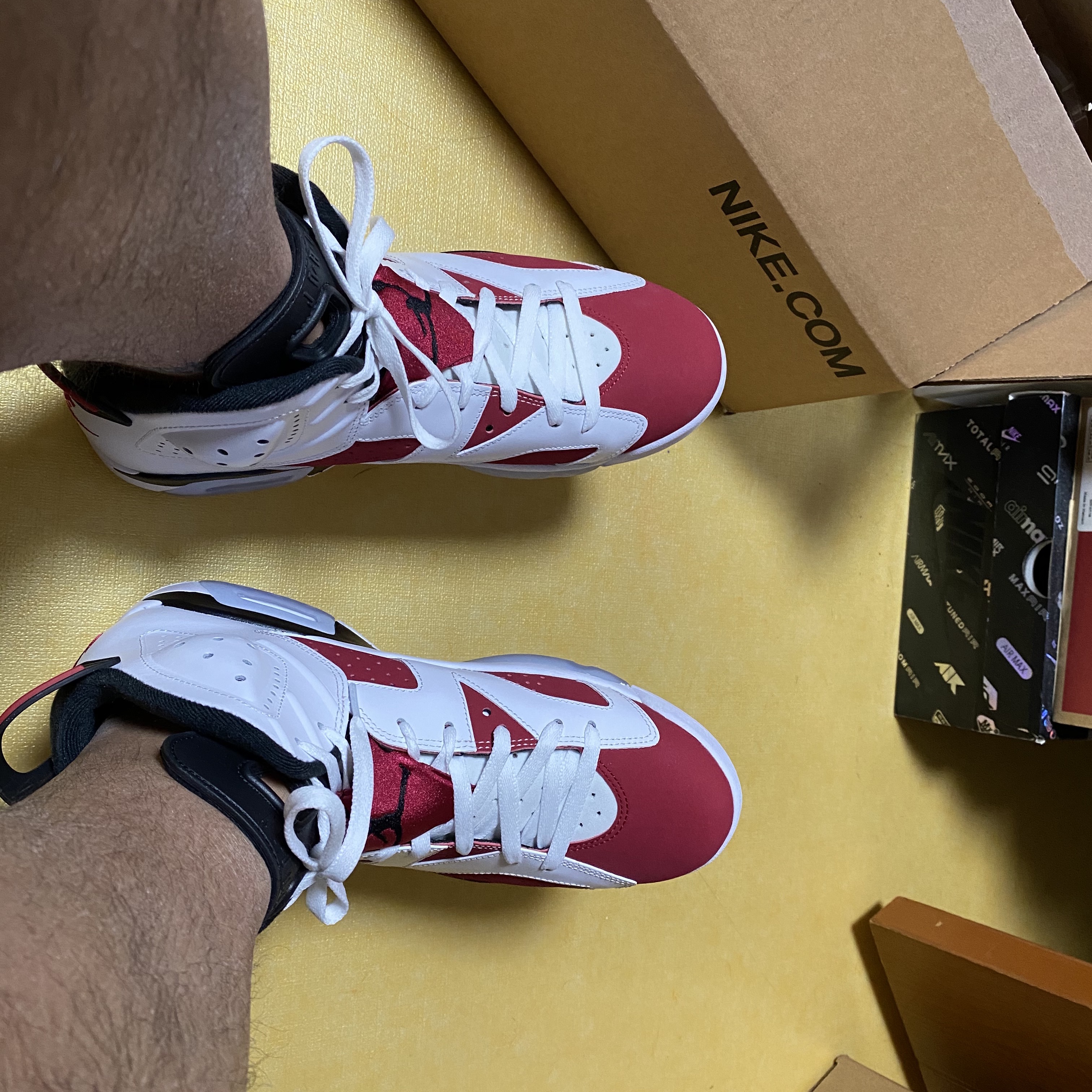 Jordan 3 Retro Cool Grey, Jordan 6 Retro Carmine 2021 착용 스타일 - 2